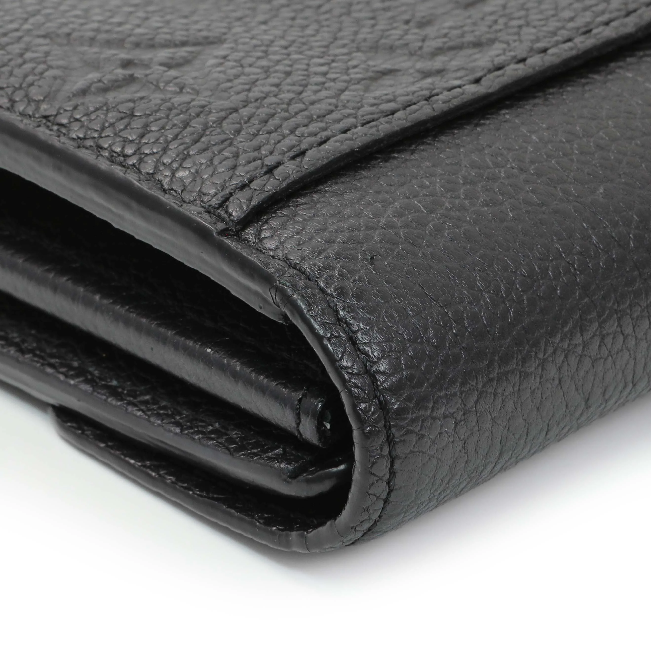 Louis Vuitton Black Monogram Empreinte Sarah Wallet - Image 9