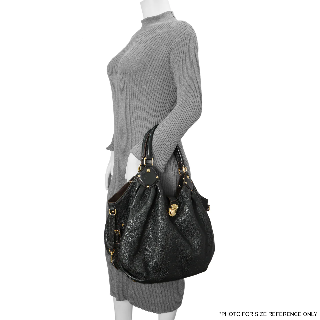 Louis Vuitton Black Monogram Mahina L - Image 8
