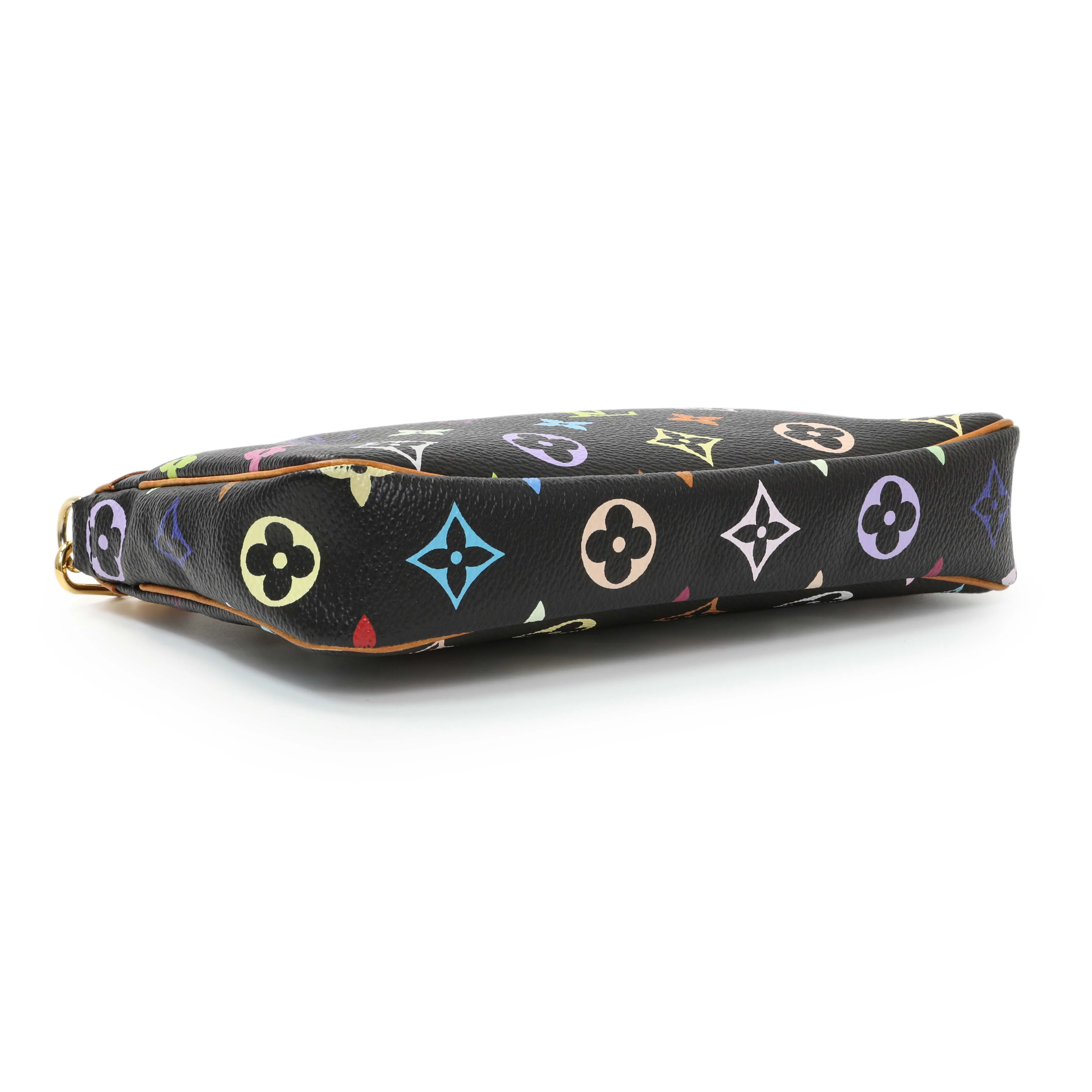 Louis Vuitton Black Monogram Multicolor Pochette Accessories - Image 3