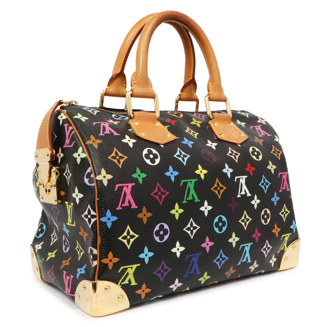 Louis Vuitton Black Monogram Multicolor Speedy 30 - Image 2