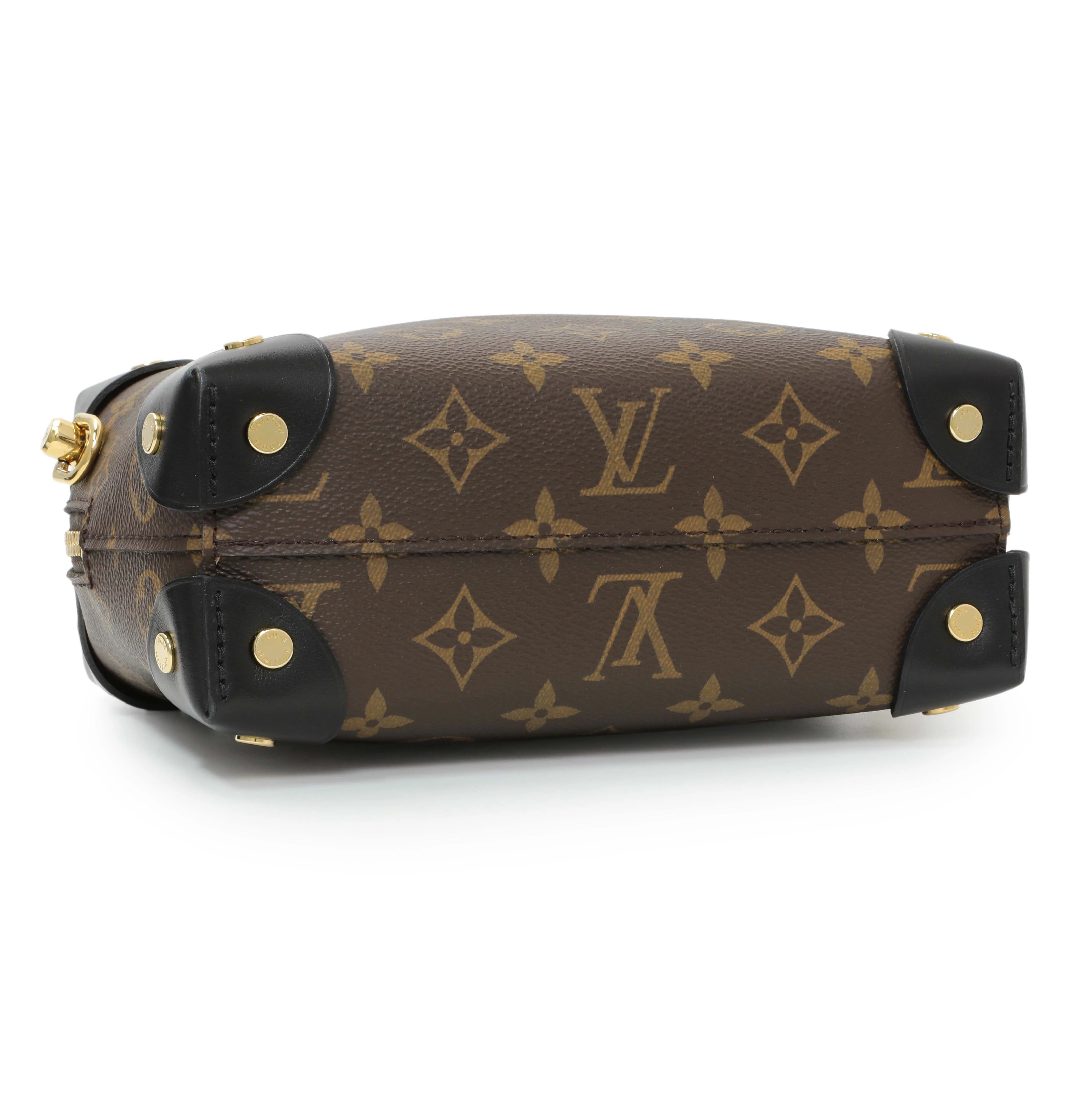Louis Vuitton Black Monogram Petite Malle Souple - Image 3