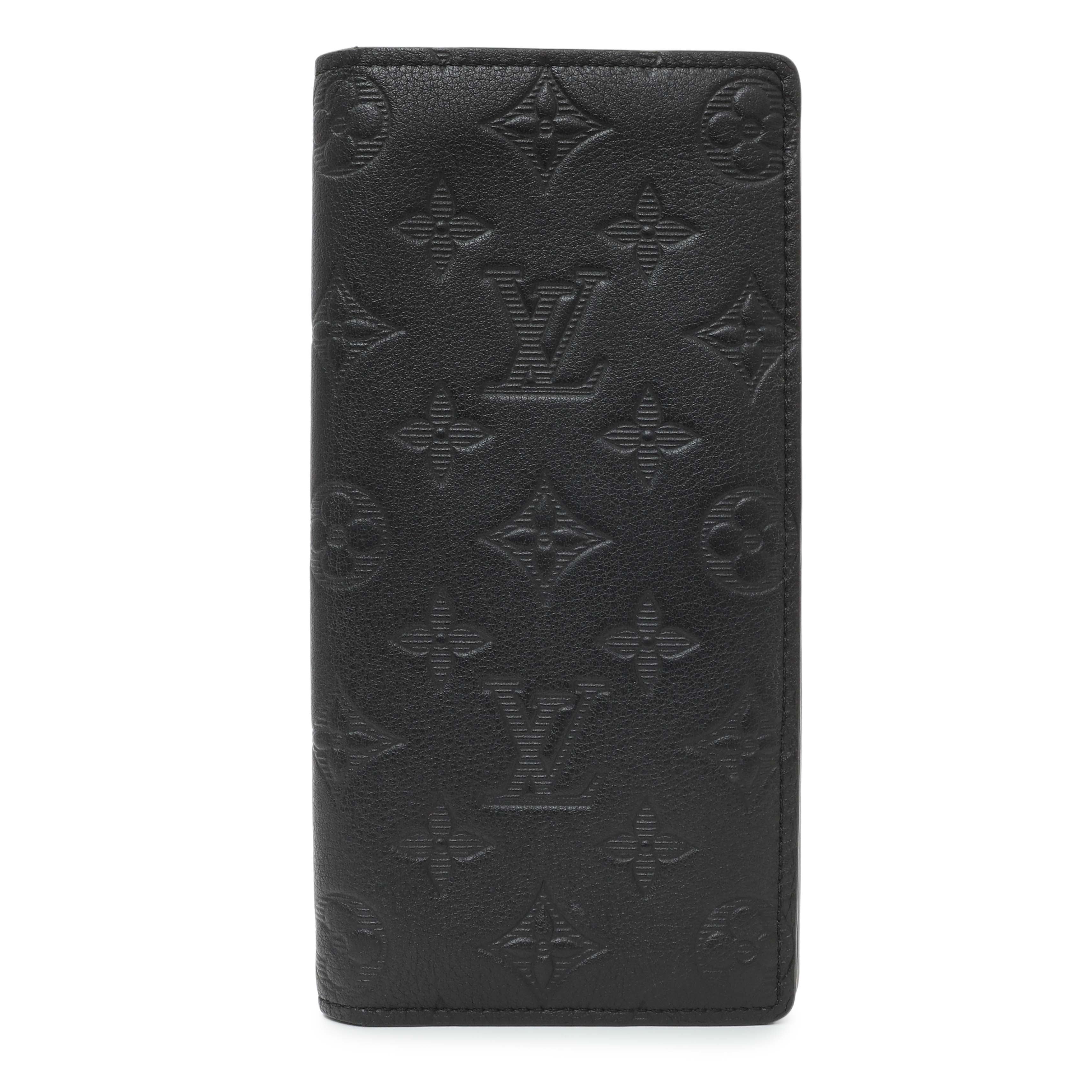 Louis Vuitton Black Monogram Shadow Brazza Wallet