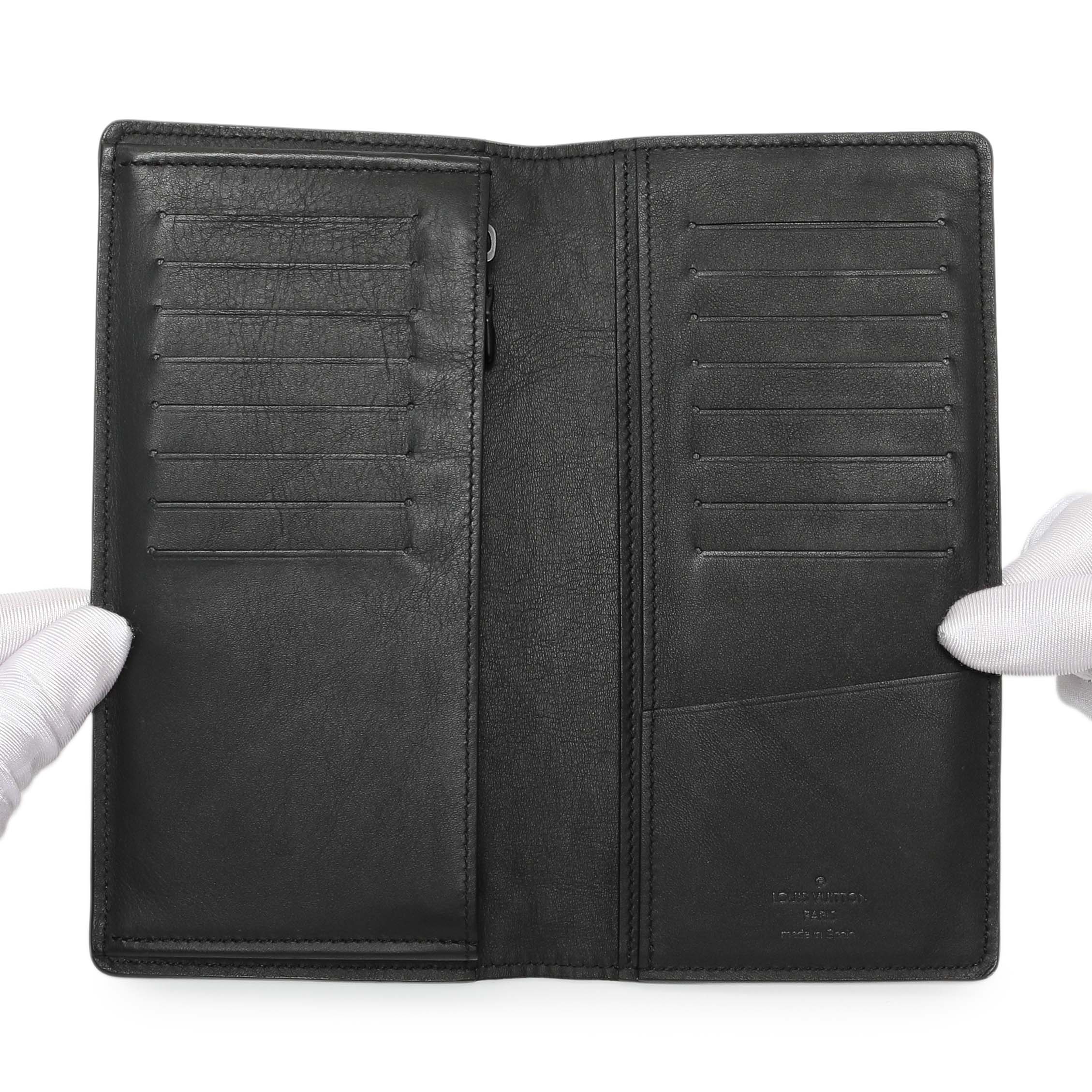 Louis Vuitton Black Monogram Shadow Brazza Wallet - Image 12