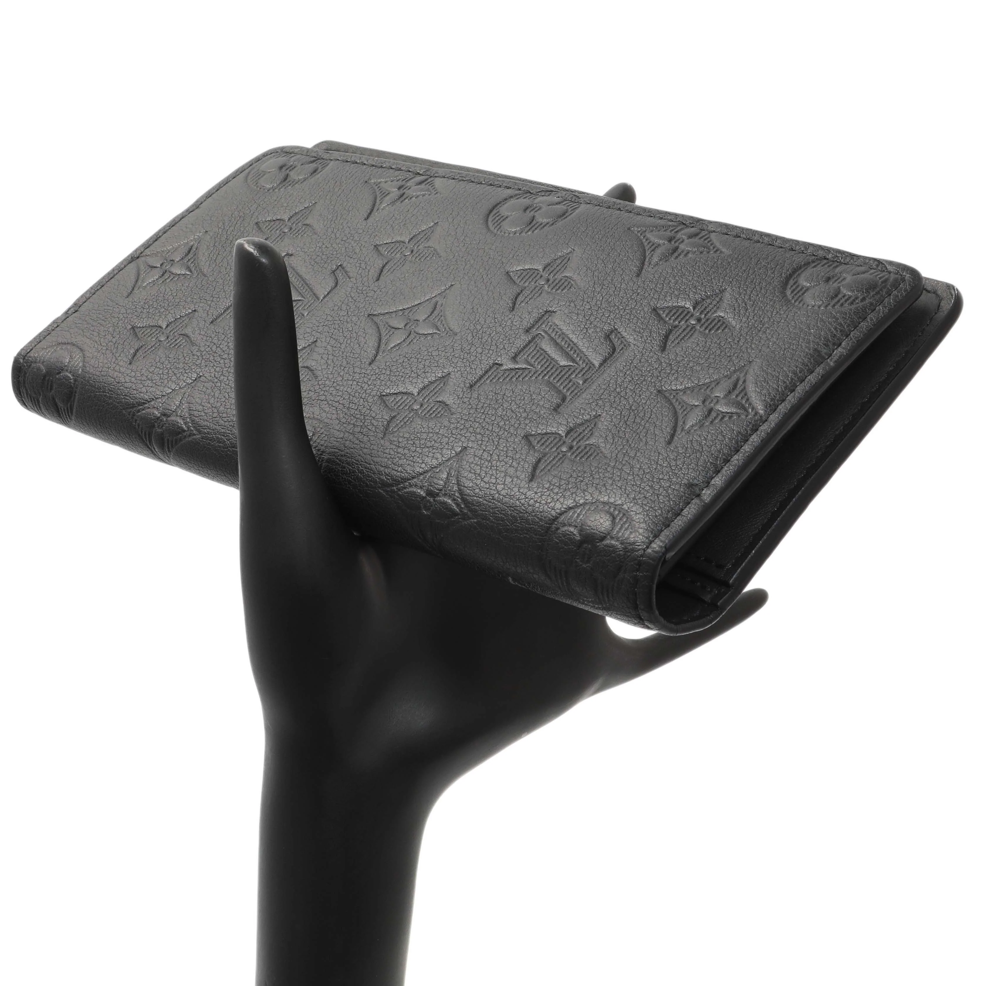 Louis Vuitton Black Monogram Shadow Brazza Wallet - Image 14