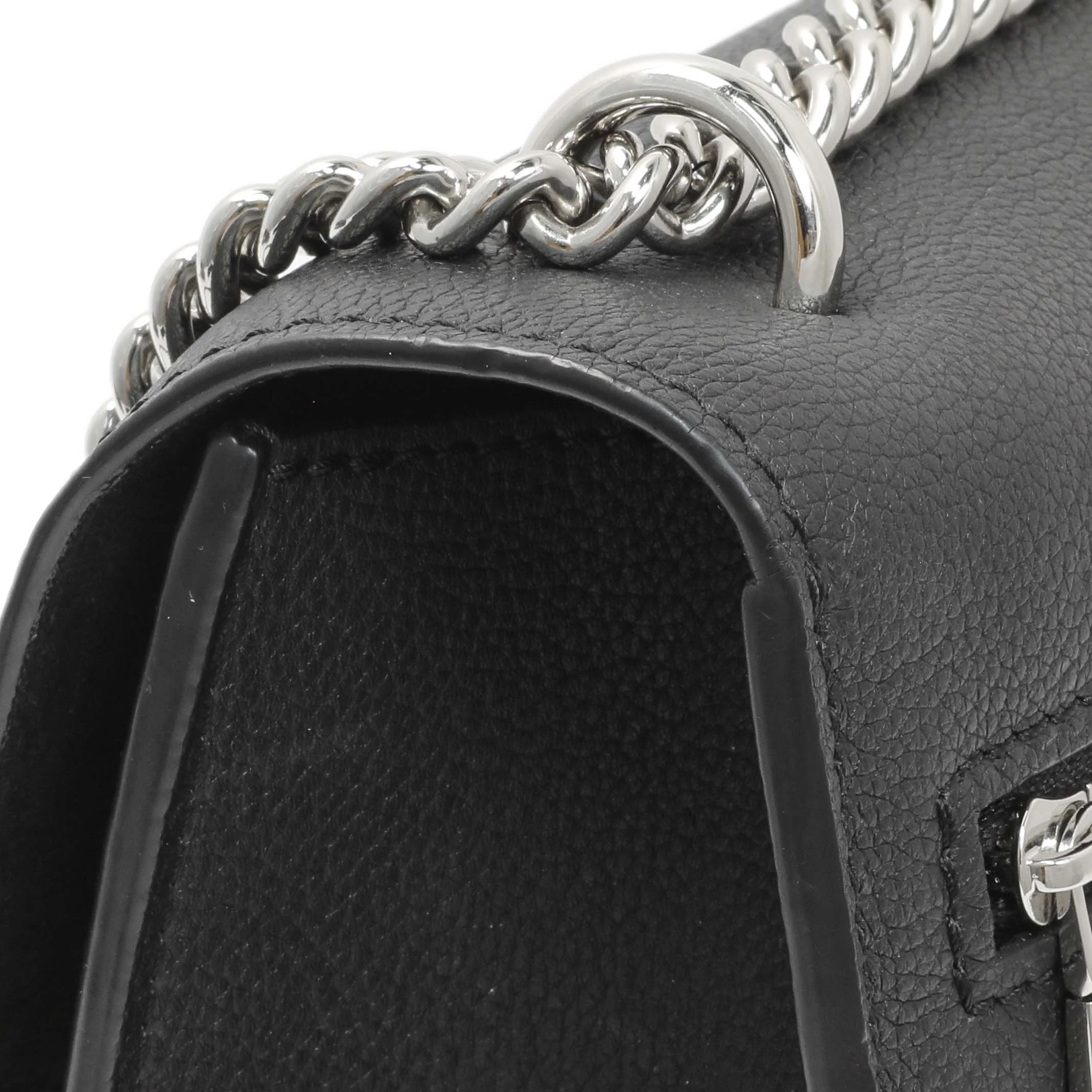 Louis Vuitton Black Soft Calfskin Mylockme Chain Bag - Image 11