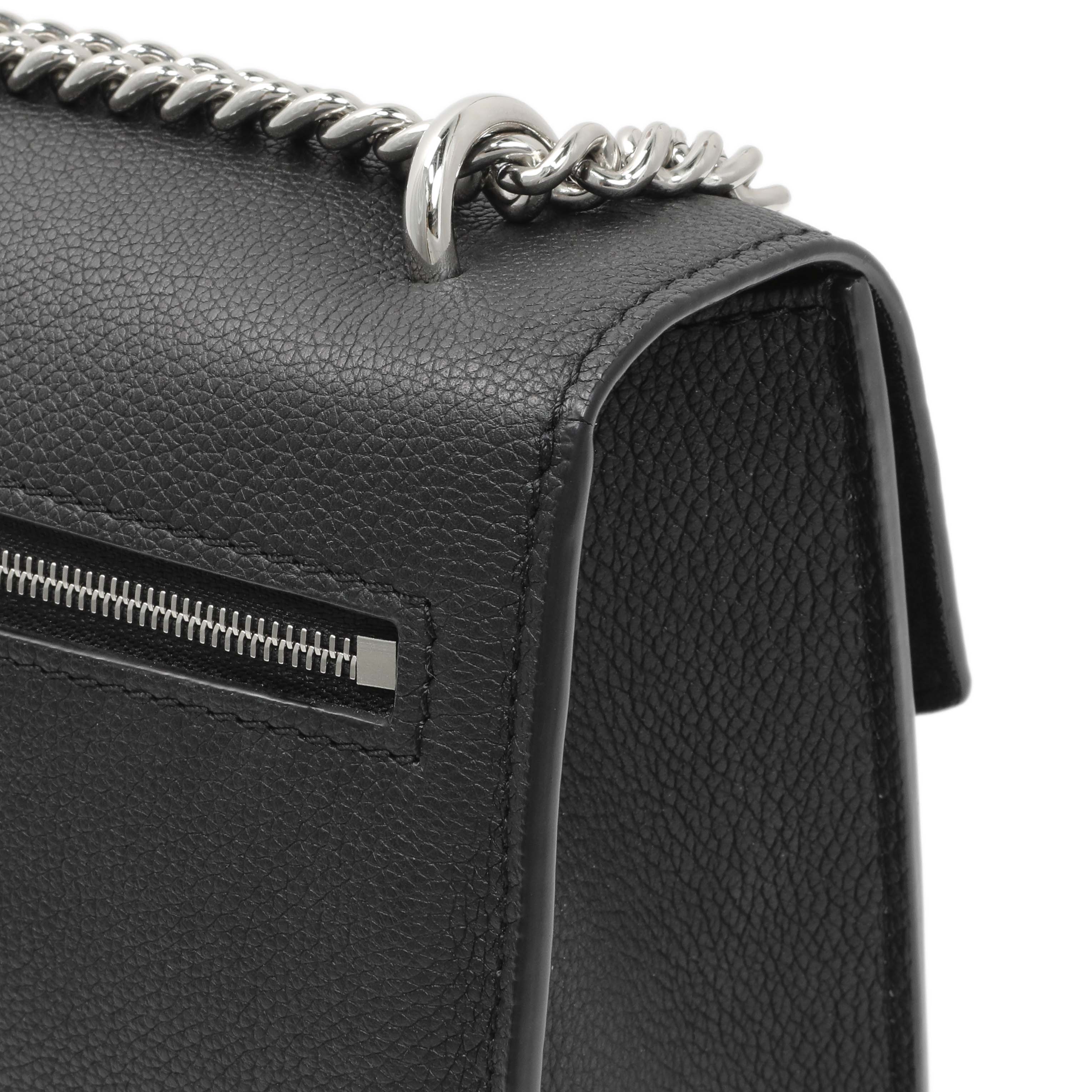 Louis Vuitton Black Soft Calfskin Mylockme Chain Bag - Image 12