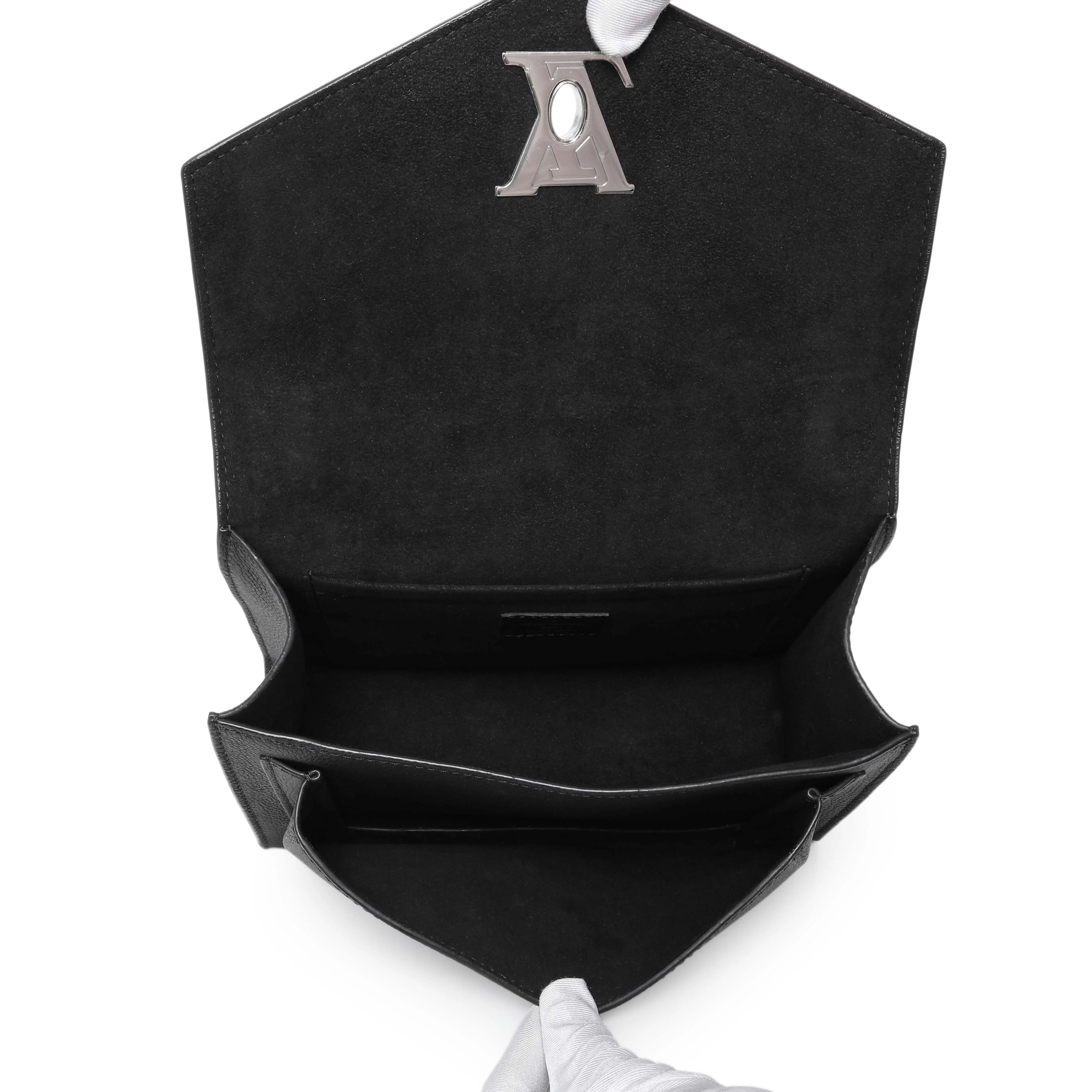Louis Vuitton Black Soft Calfskin Mylockme Chain Bag - Image 8