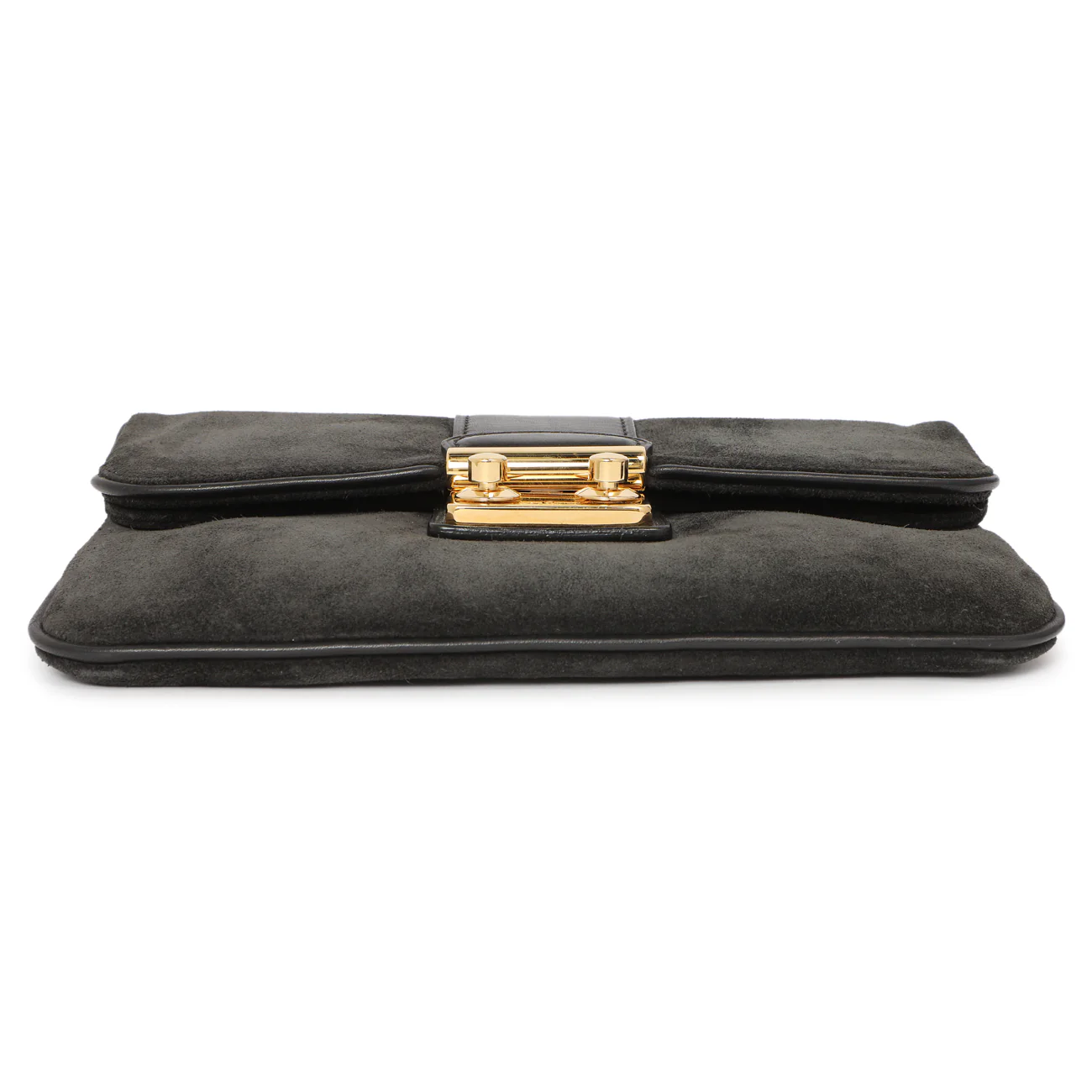 Louis Vuitton Black Suede Sofia Coppola Slim Clutch - Image 3