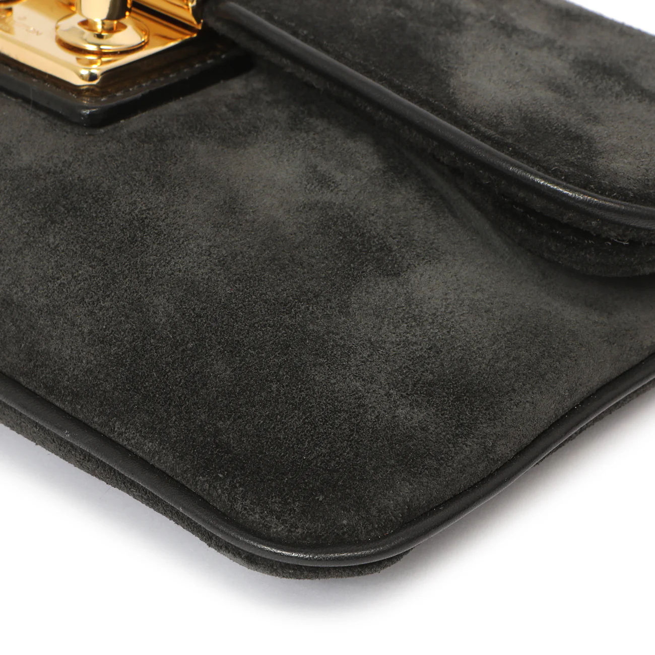 Louis Vuitton Black Suede Sofia Coppola Slim Clutch - Image 5
