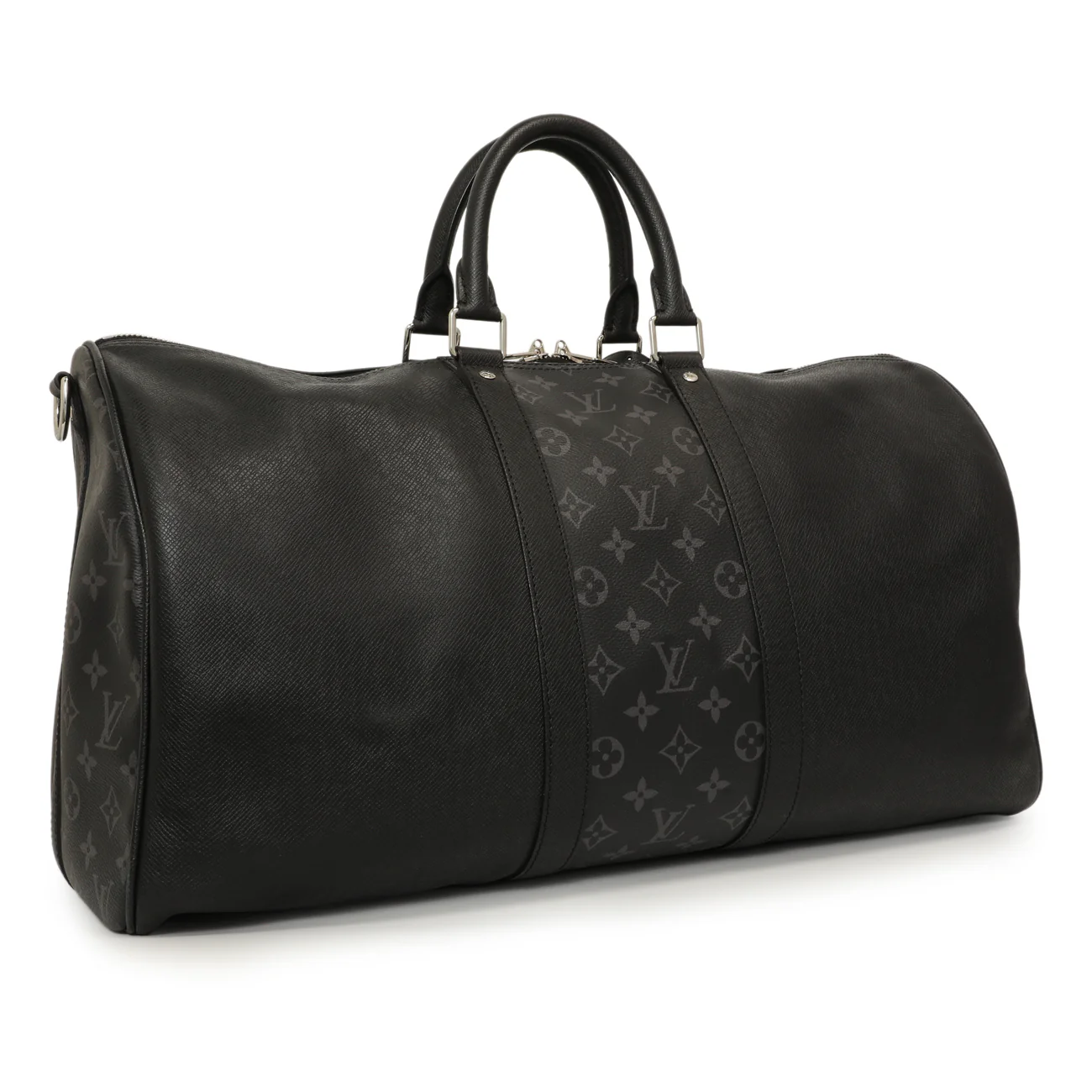 Louis Vuitton Black Taigarama Keepall Bandouliere 50 - Image 2