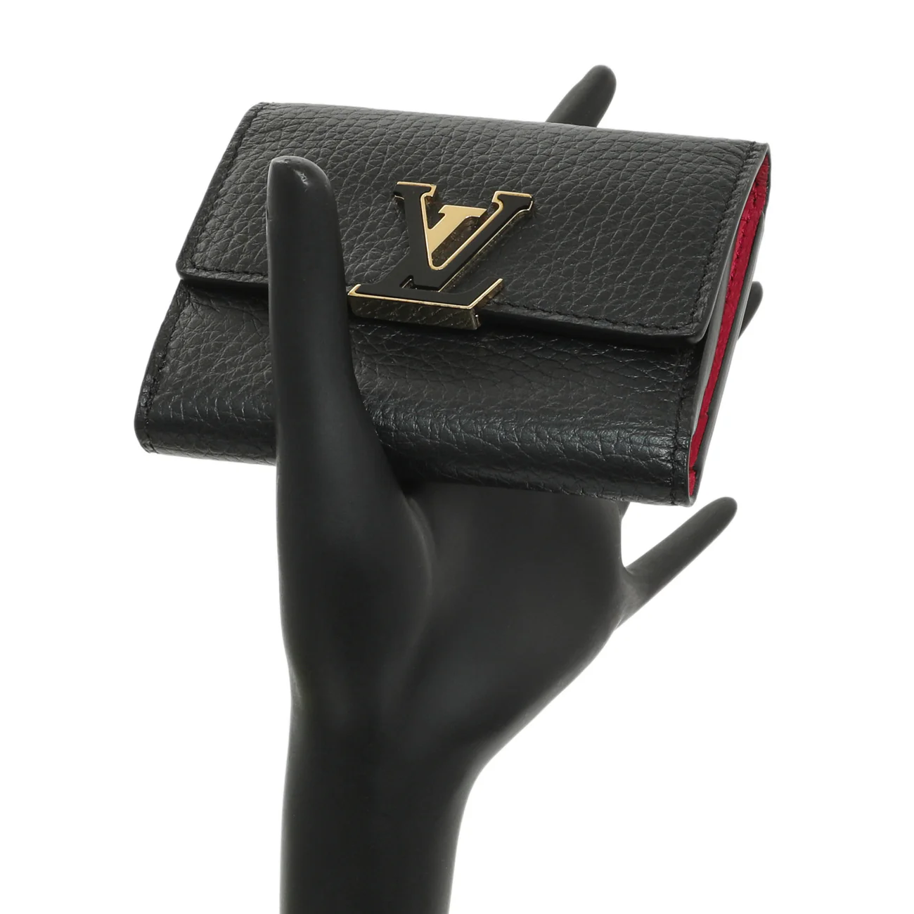 Louis Vuitton Black Taurillon Capucines XS Wallet - Image 6