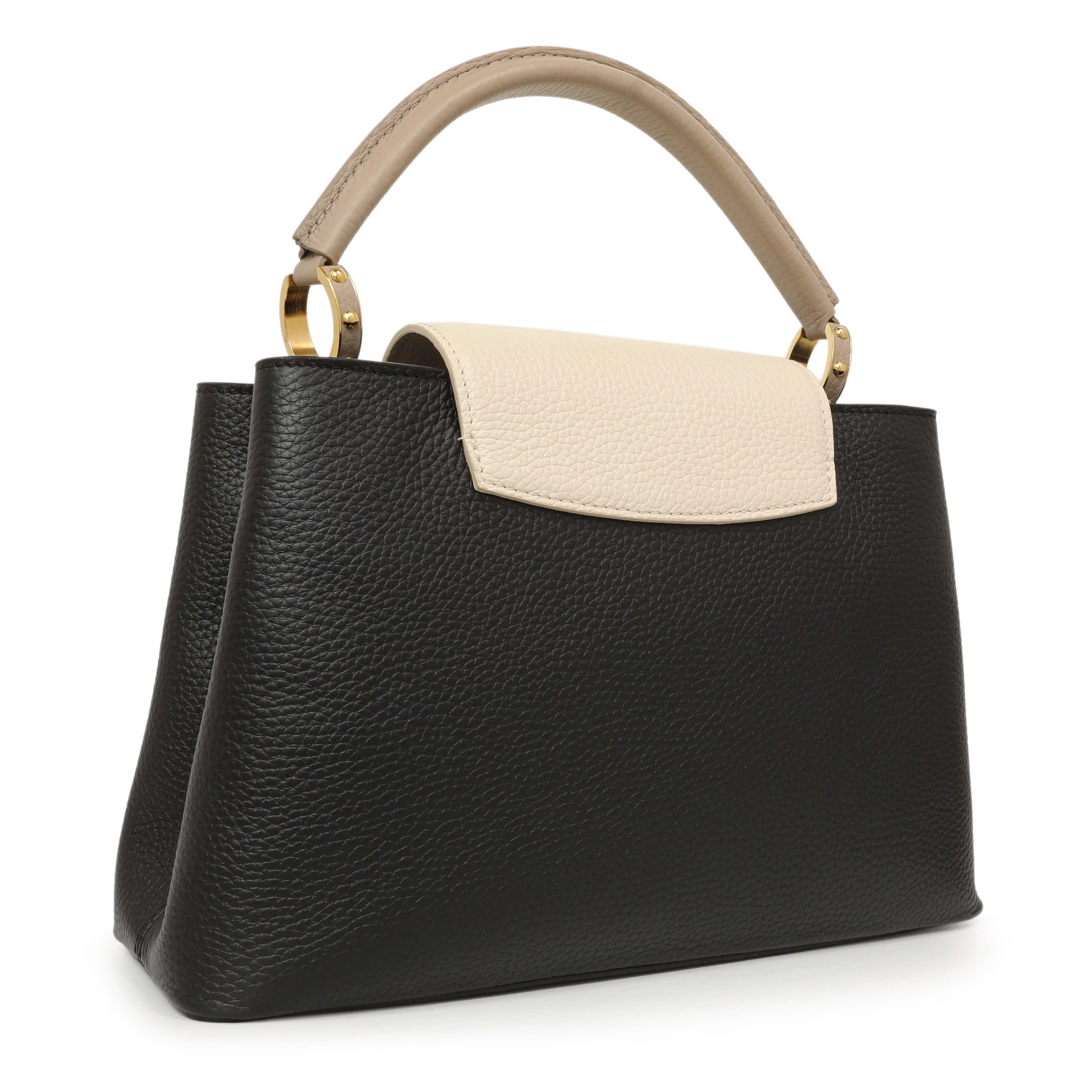 Louis Vuitton Black Taurillon Flower Chain Capucines MM - Image 2