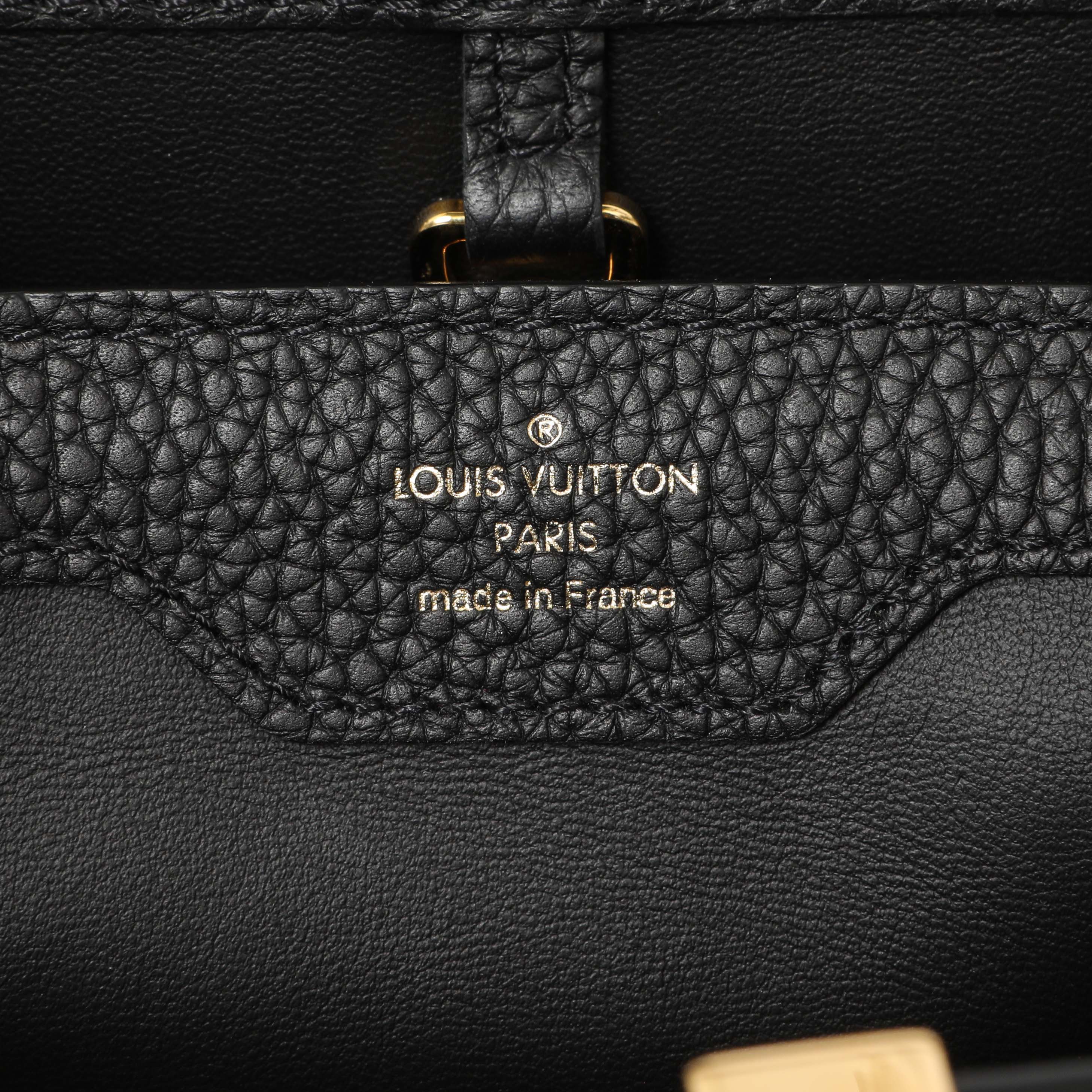 Louis Vuitton Black Taurillon Flower Chain Capucines MM - Image 5