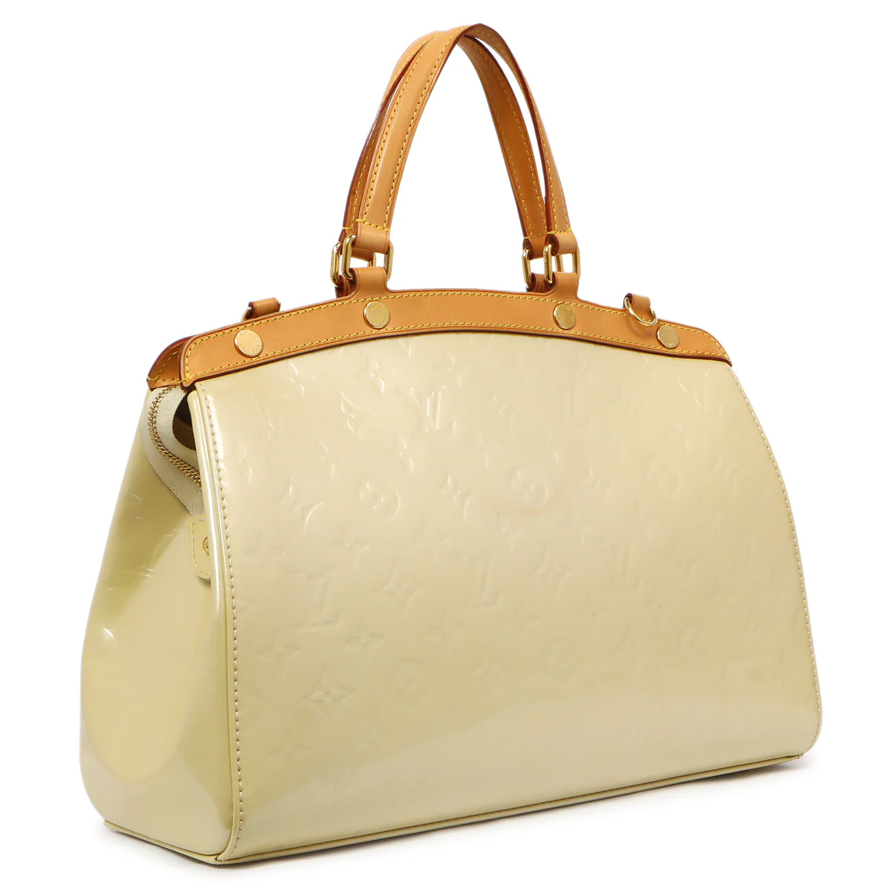 Louis Vuitton Blanc Corail Vernis Brea MM - Image 2