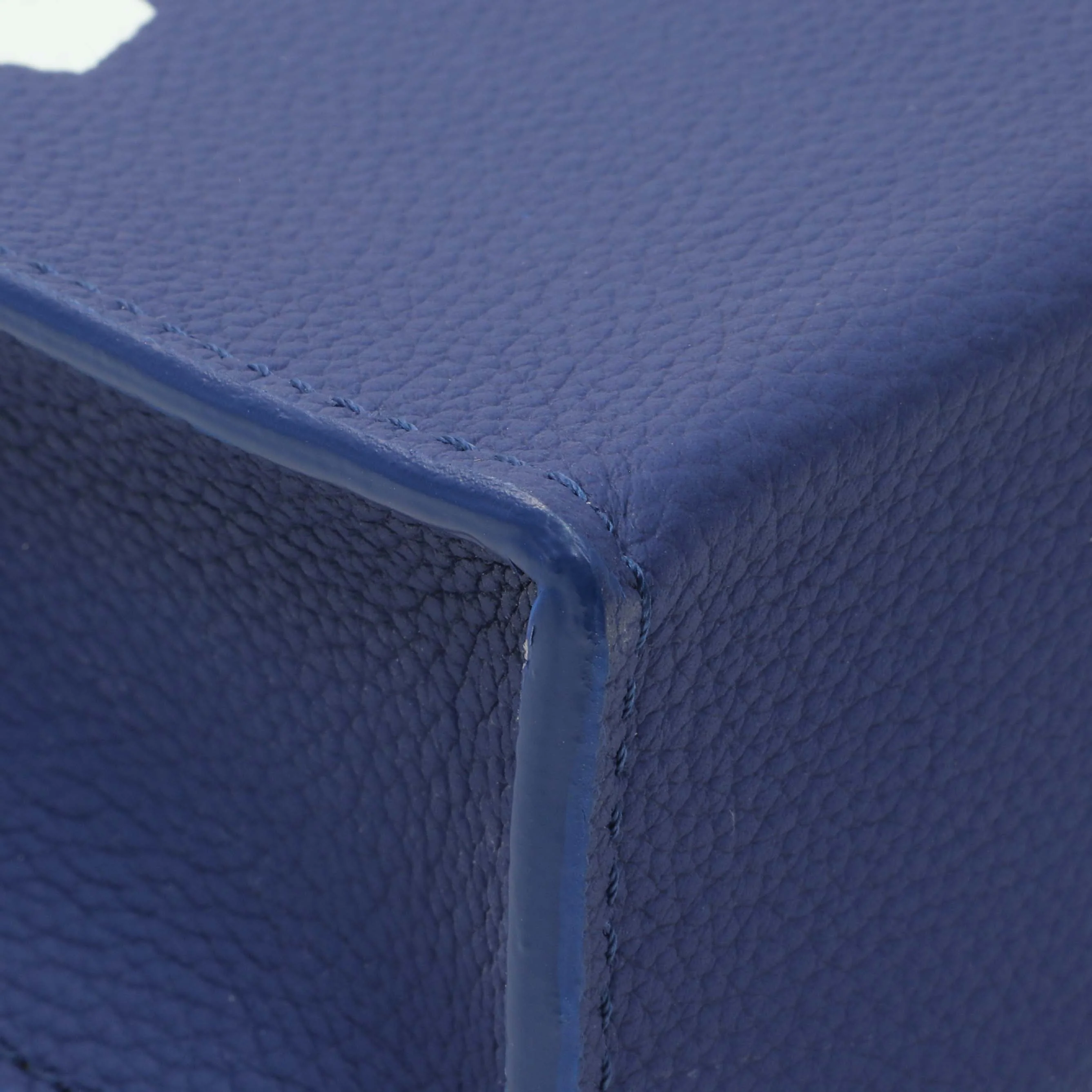 Louis Vuitton Blue Calfskin Virgil Abloh Sac Plat XS - Image 4