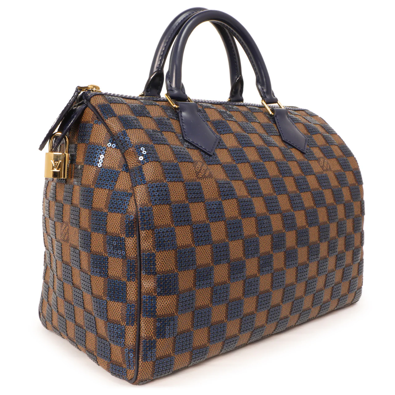 Louis Vuitton Blue Damier Paillettes Speedy 30 - Image 2