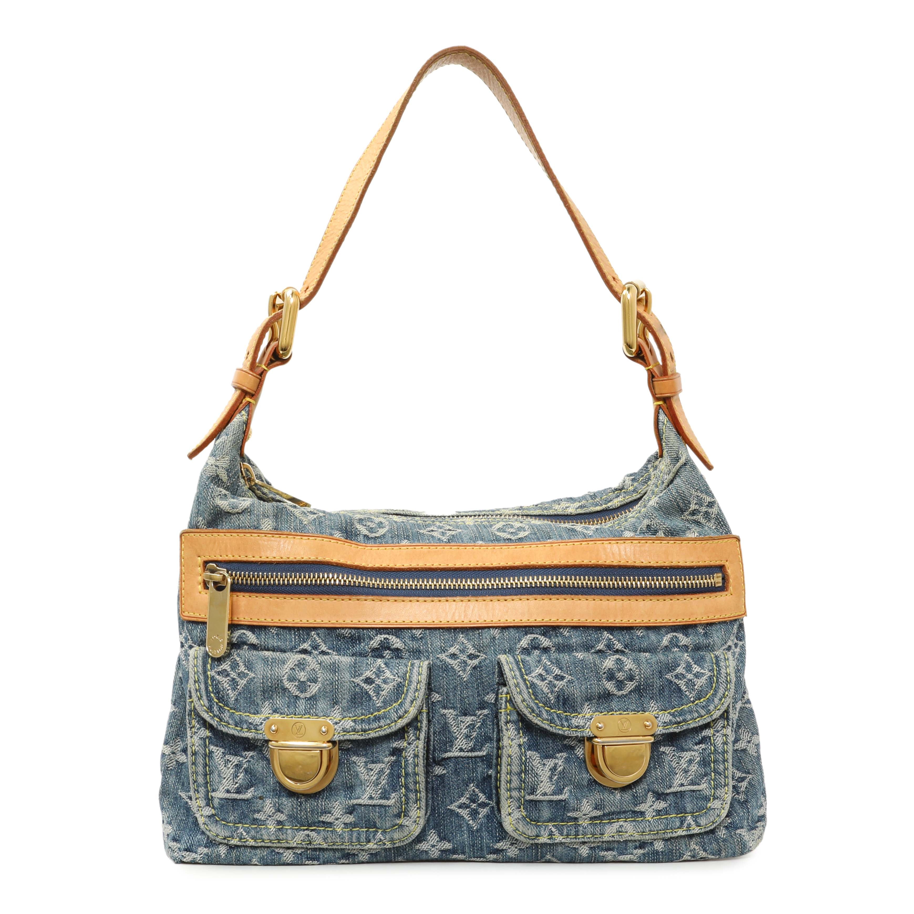 Louis Vuitton Blue Monogram Denim Baggy PM