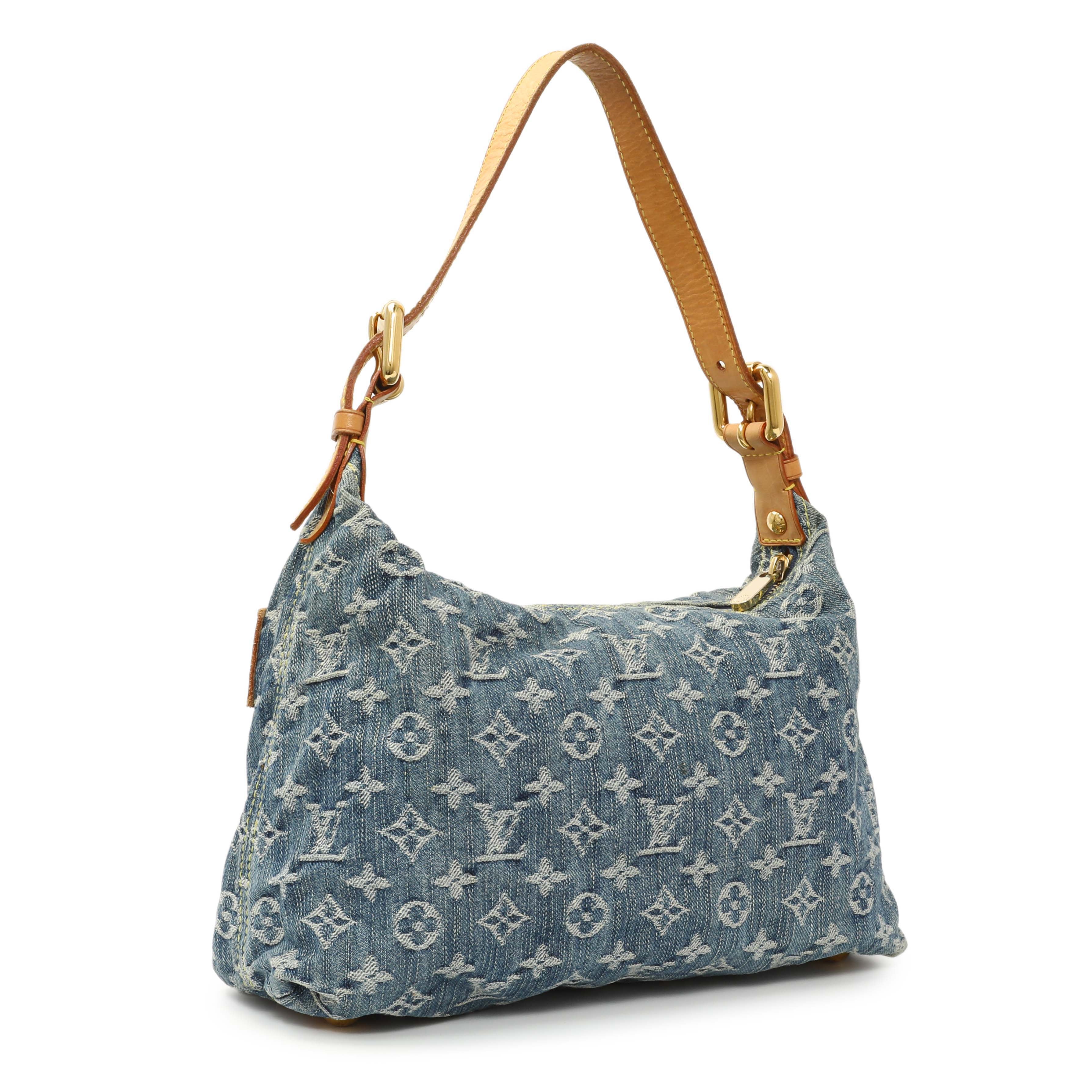 Louis Vuitton Blue Monogram Denim Baggy PM - Image 2