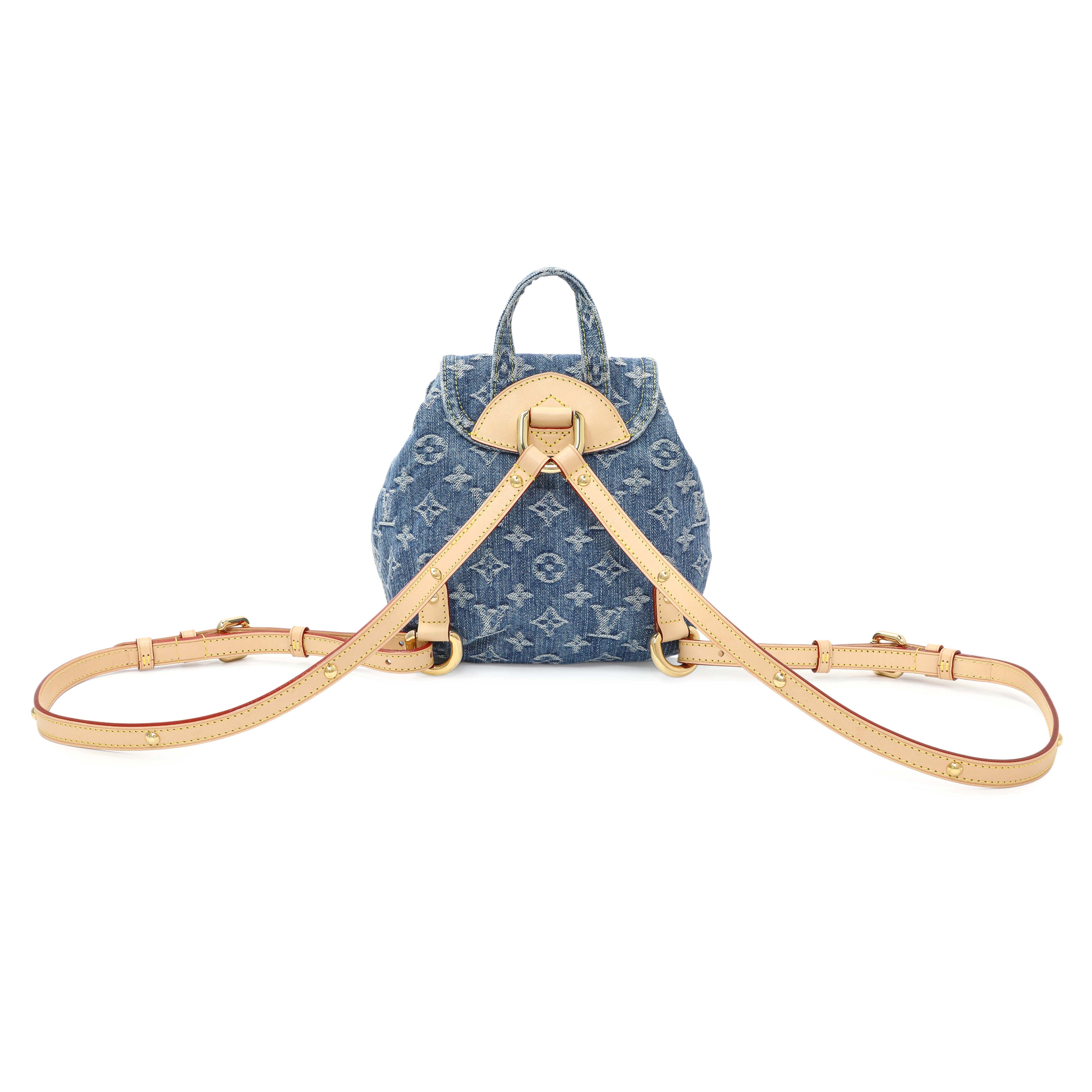 Louis Vuitton Blue Monogram Denim Venice Backpack - Image 2