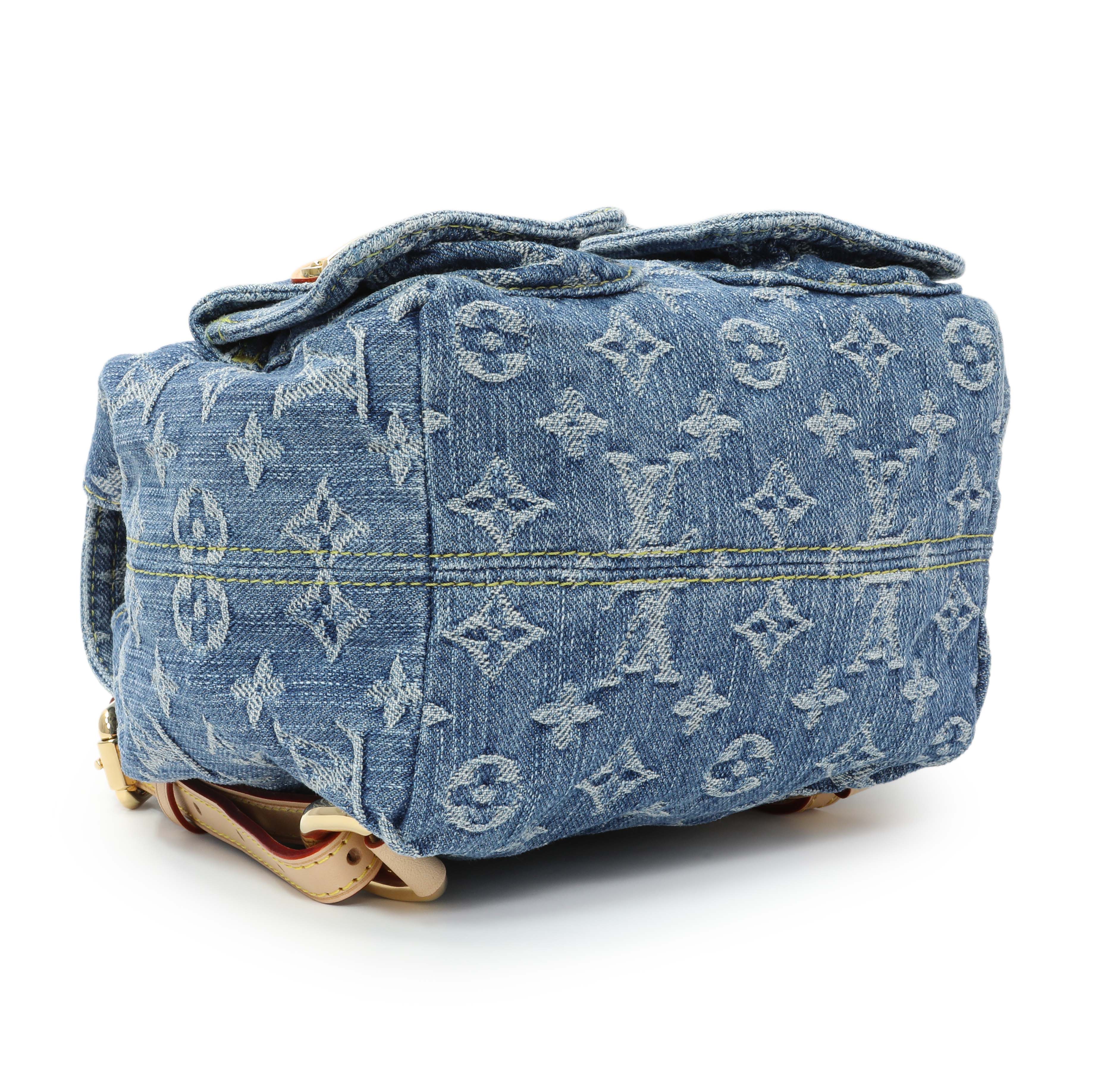 Louis Vuitton Blue Monogram Denim Venice Backpack - Image 3