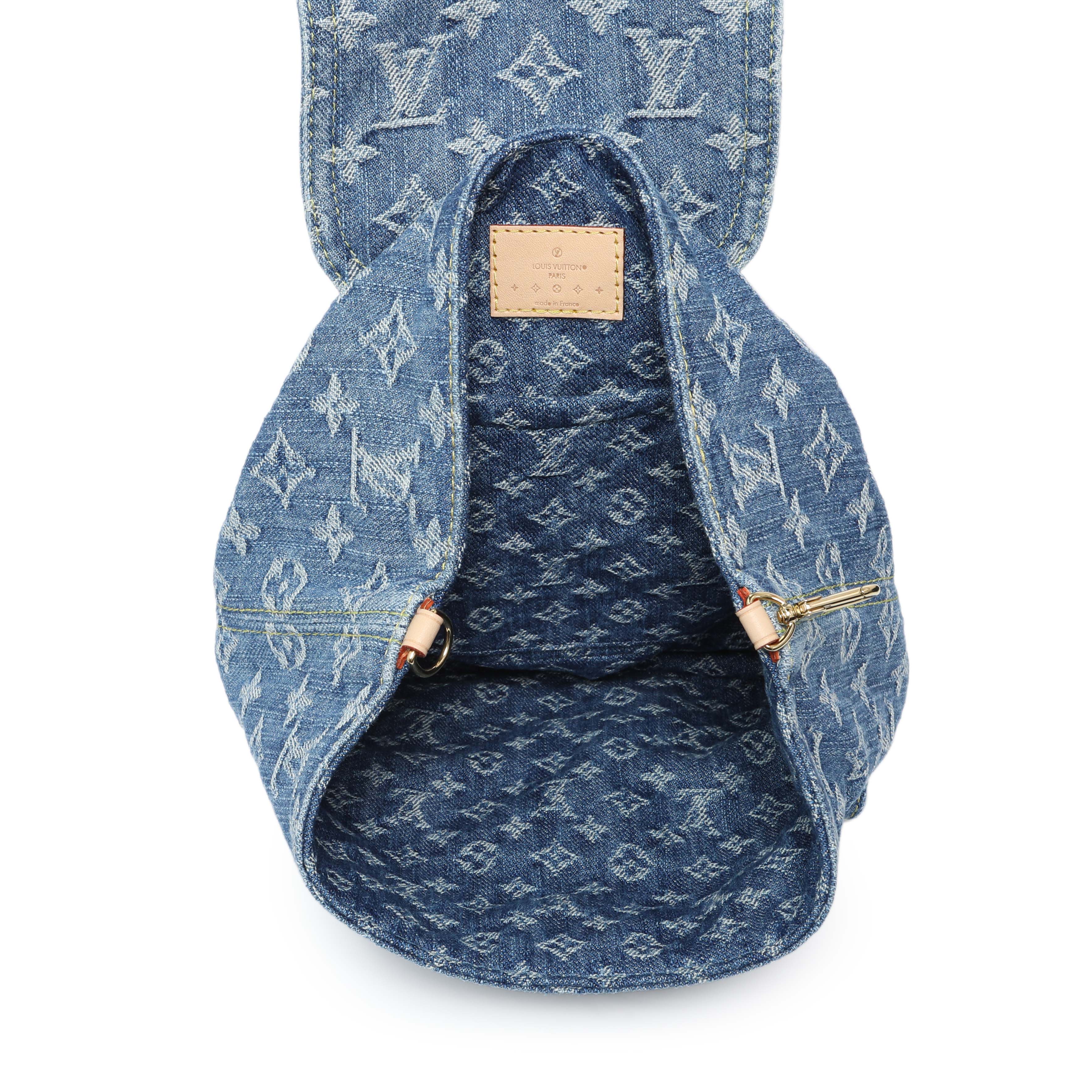 Louis Vuitton Blue Monogram Denim Venice Backpack - Image 4