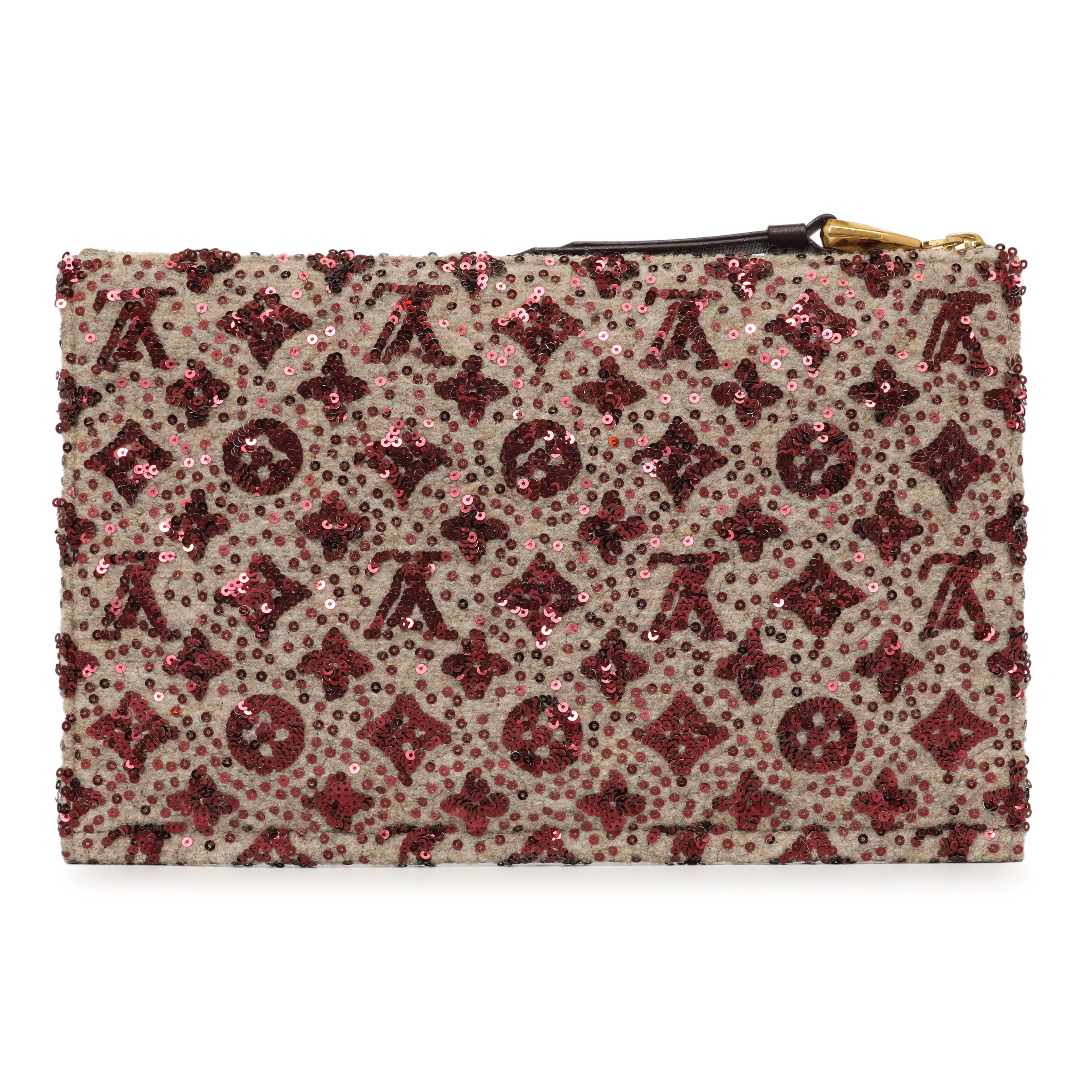 Louis Vuitton Bordeaux Sequin Monogram Sunshine Express Pochette - Image 2
