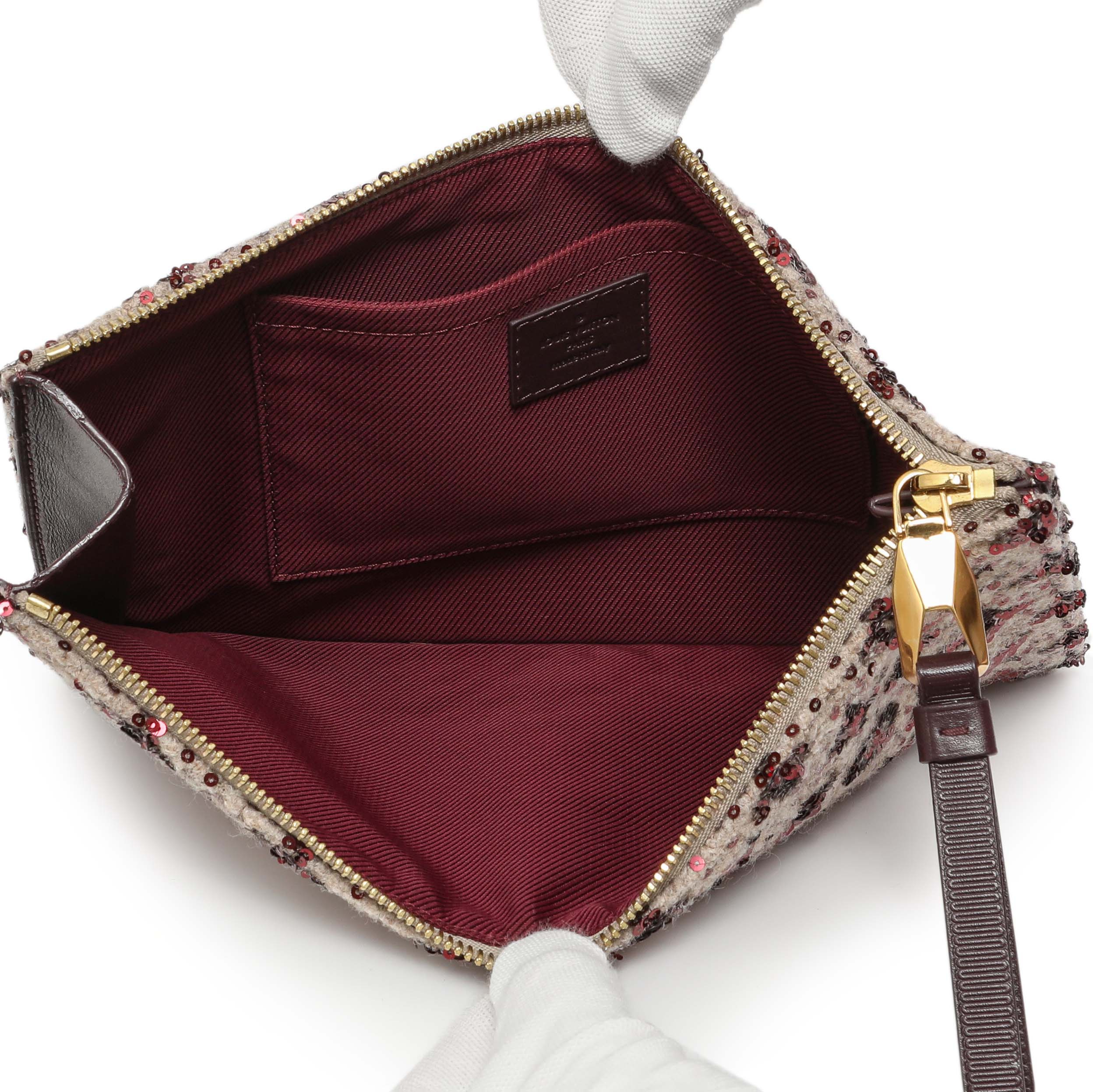 Louis Vuitton Bordeaux Sequin Monogram Sunshine Express Pochette - Image 4