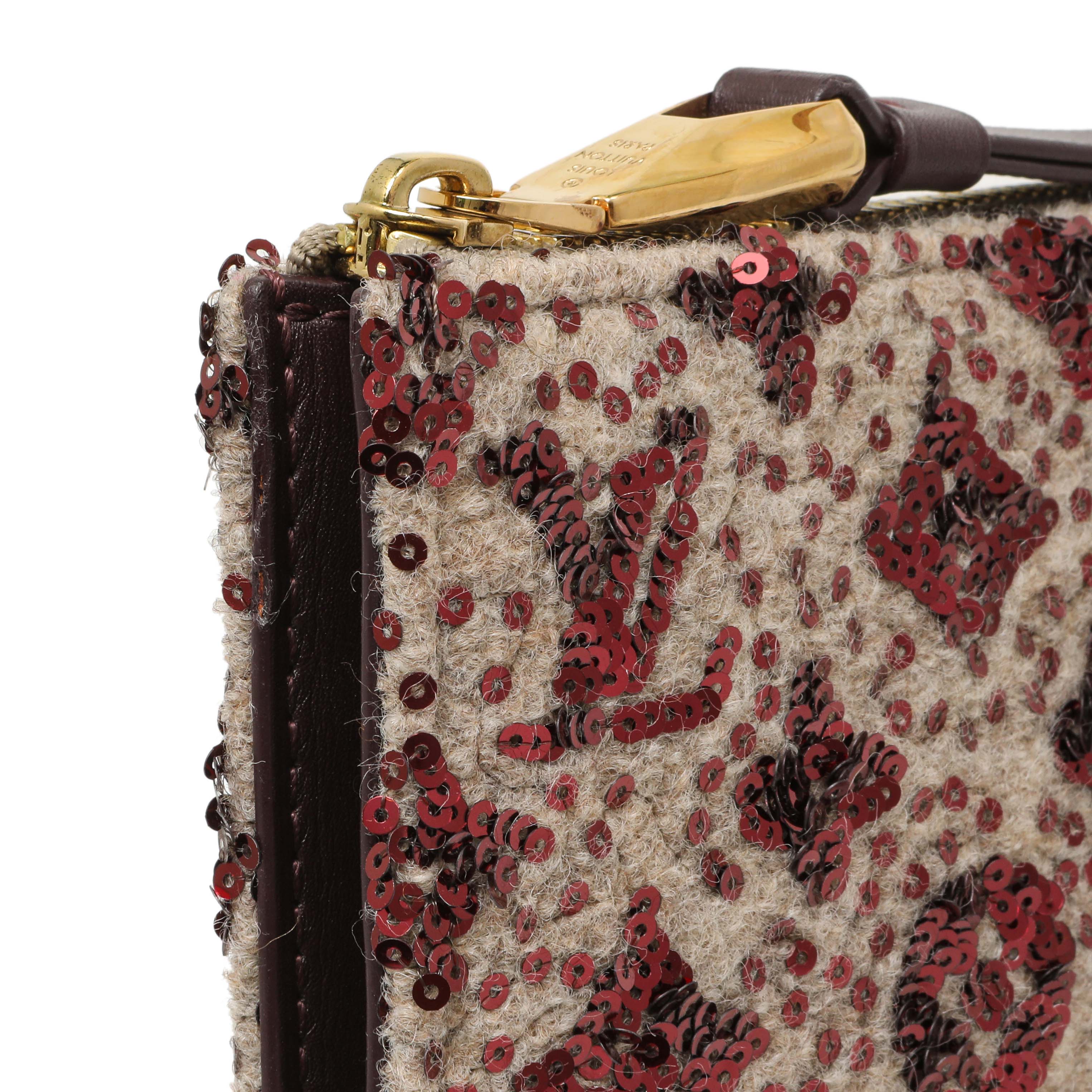 Louis Vuitton Bordeaux Sequin Monogram Sunshine Express Pochette - Image 7