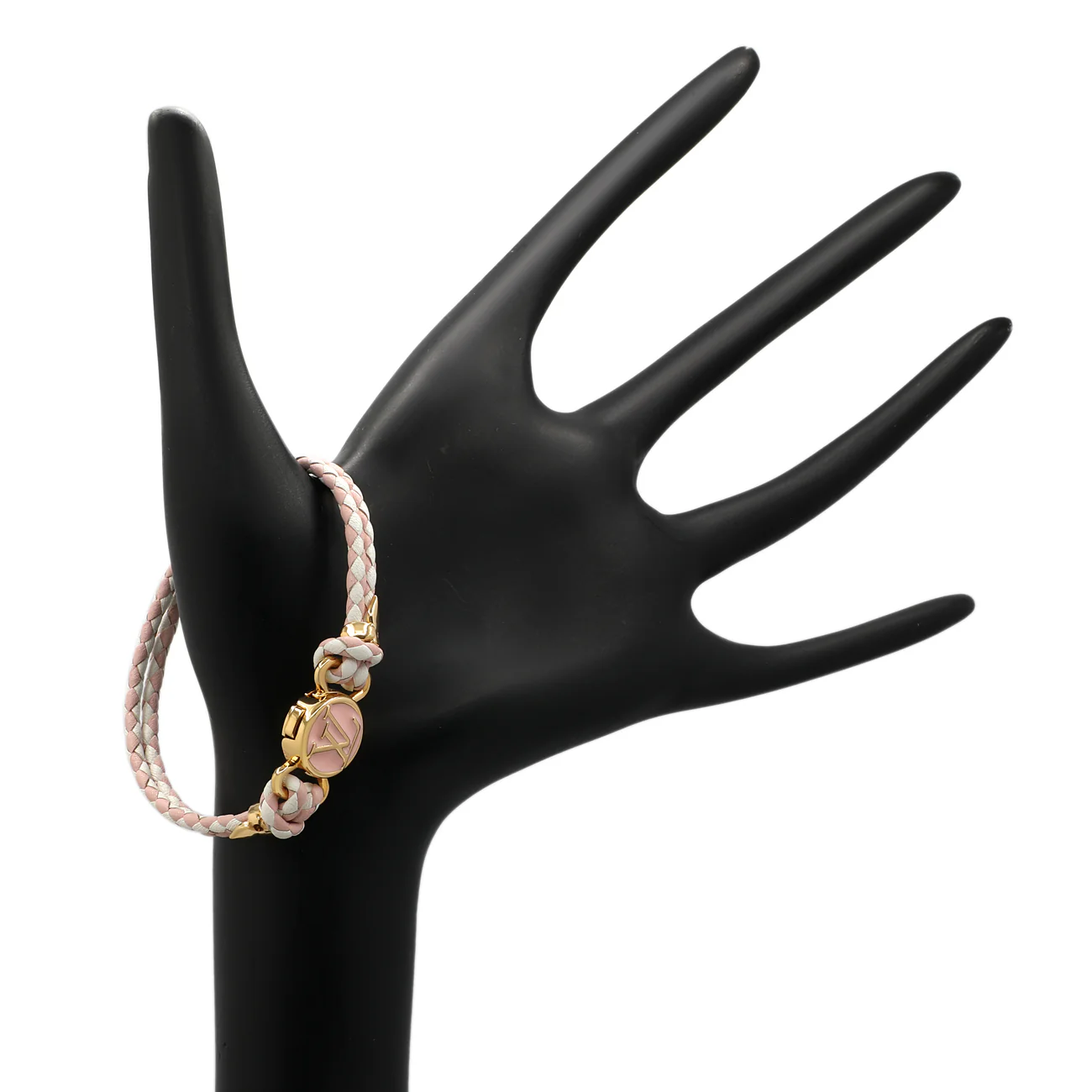 Louis Vuitton Braided Calfskin Clic It Fun and Sun Bracelet - Image 4