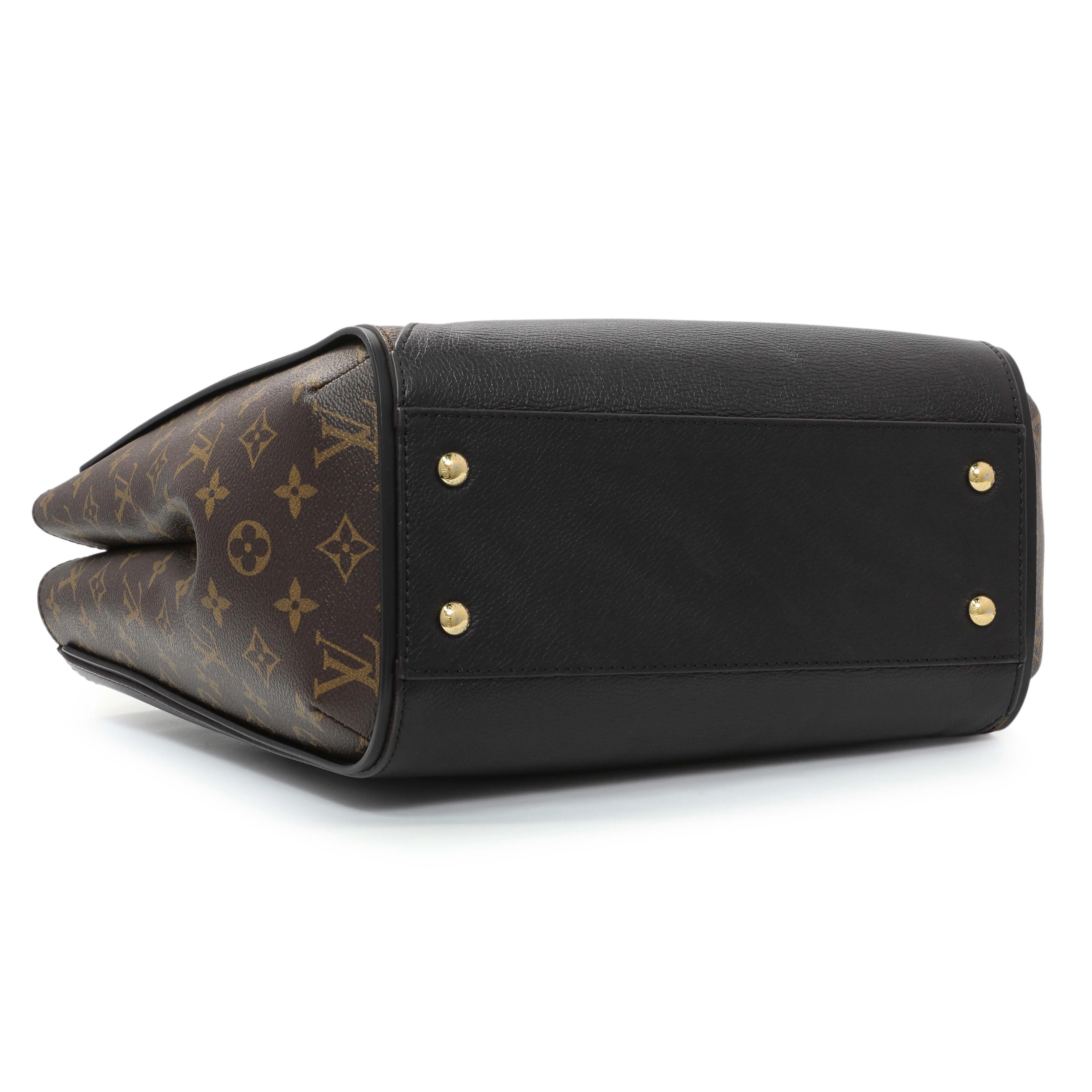 Louis Vuitton Calfskin Monogram Kimono Tote Black - Image 3