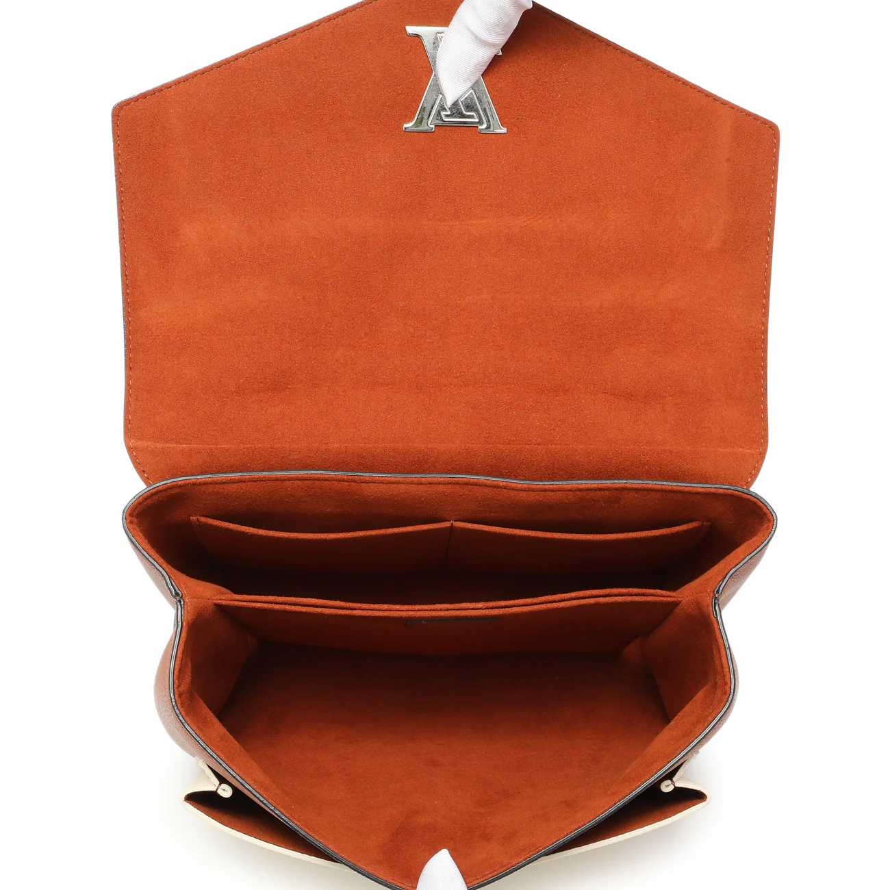 Louis Vuitton Caramel Creme Black Soft Calfskin My Lockme Top Handle - Image 8