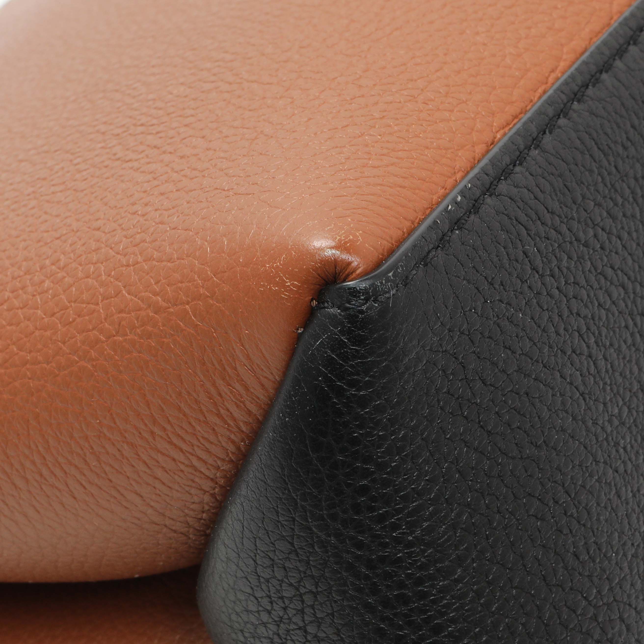 Louis Vuitton Caramel Creme Black Soft Calfskin My Lockme Top Handle - Image 6