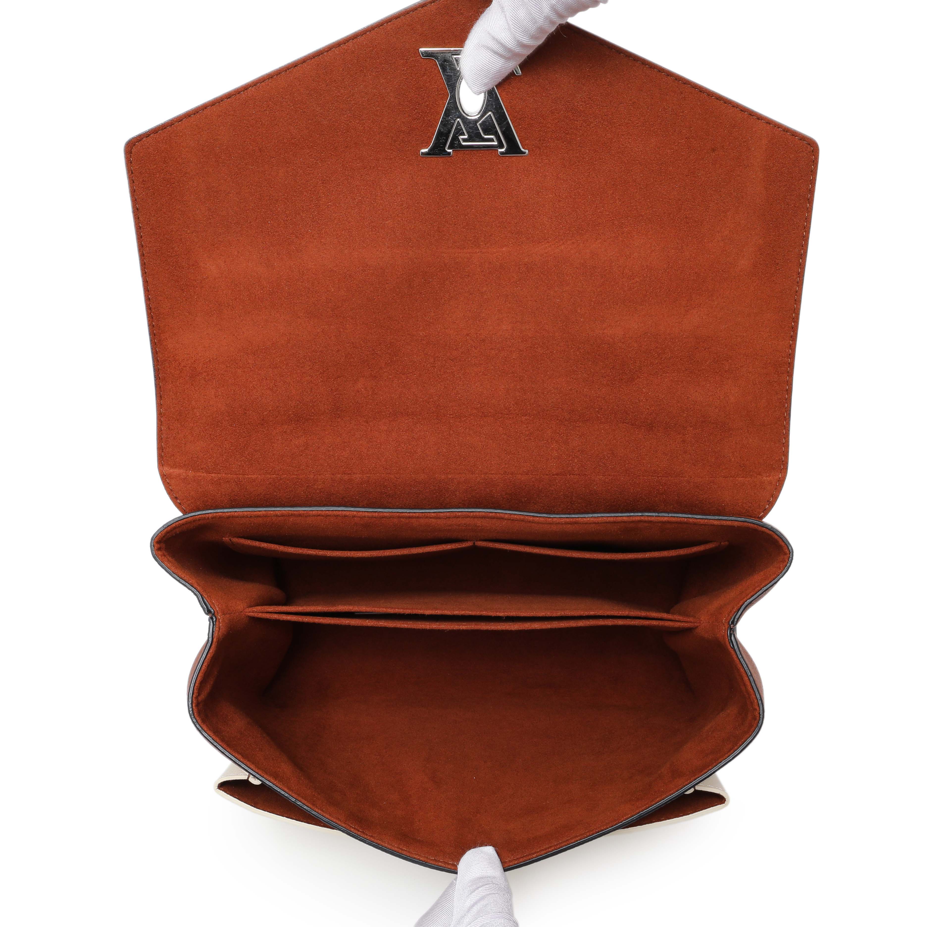 Louis Vuitton Caramel Creme Black Soft Calfskin My Lockme Top Handle - Image 8