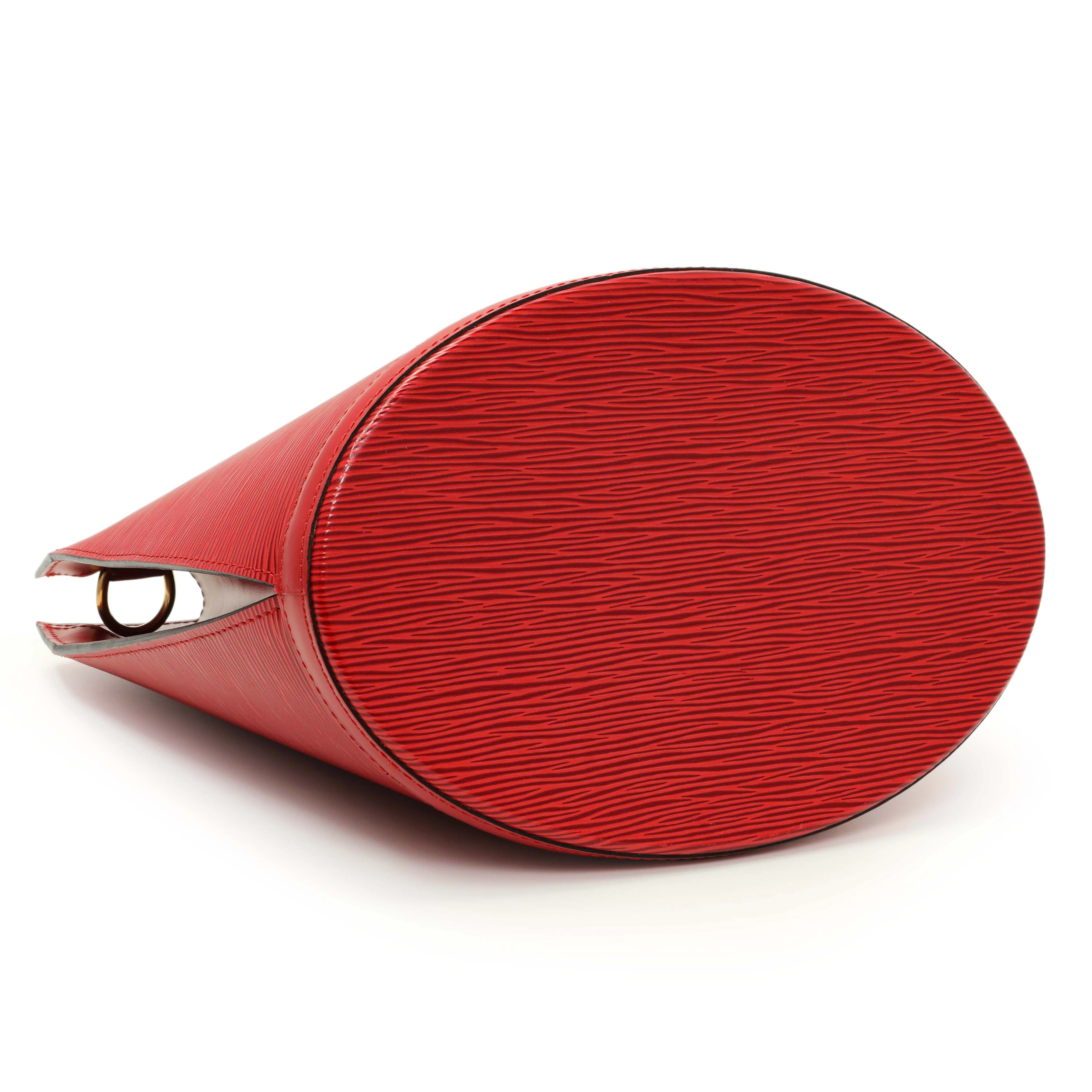 Louis Vuitton Castillan Red Epi Cluny - Image 3