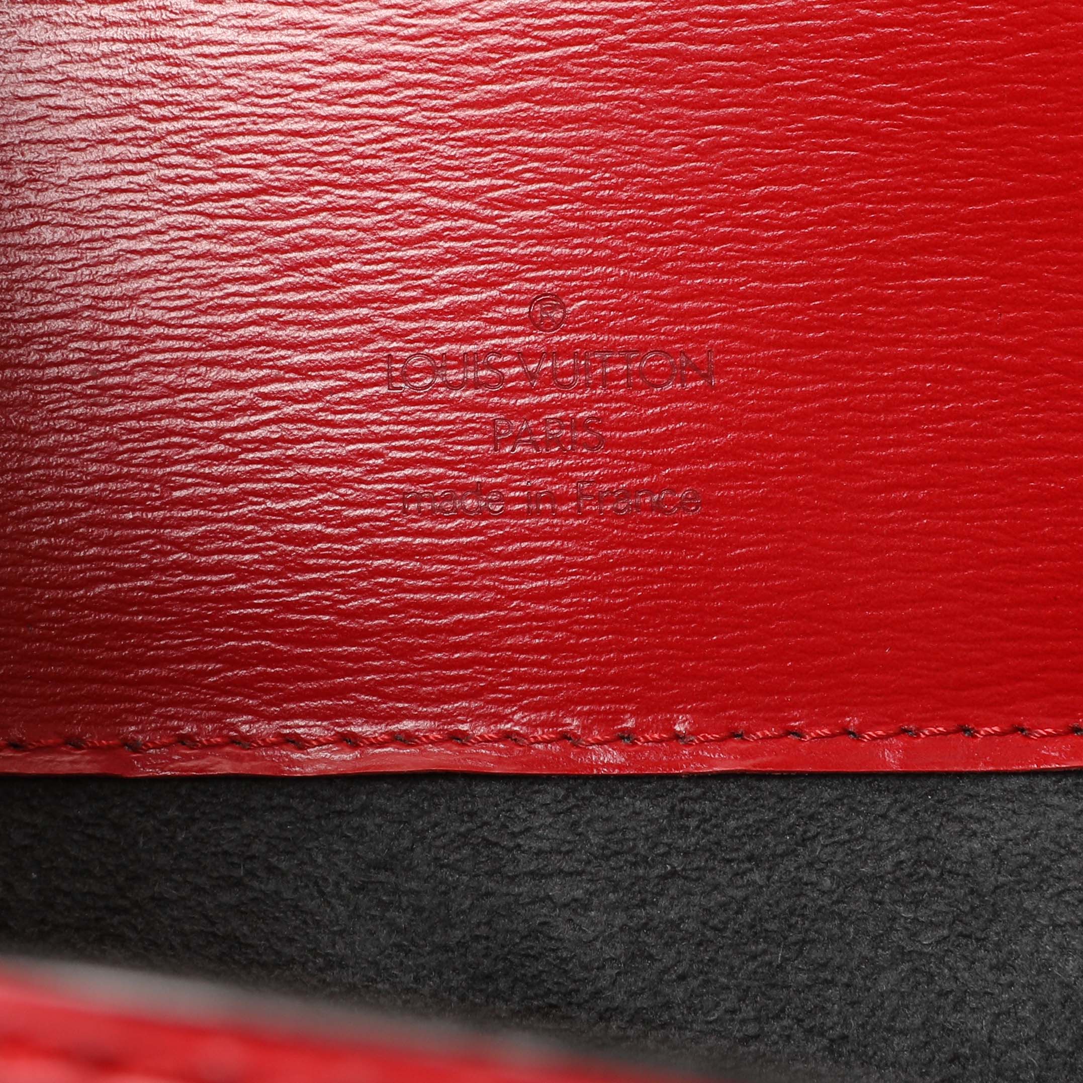Louis Vuitton Castillan Red Epi Cluny - Image 5