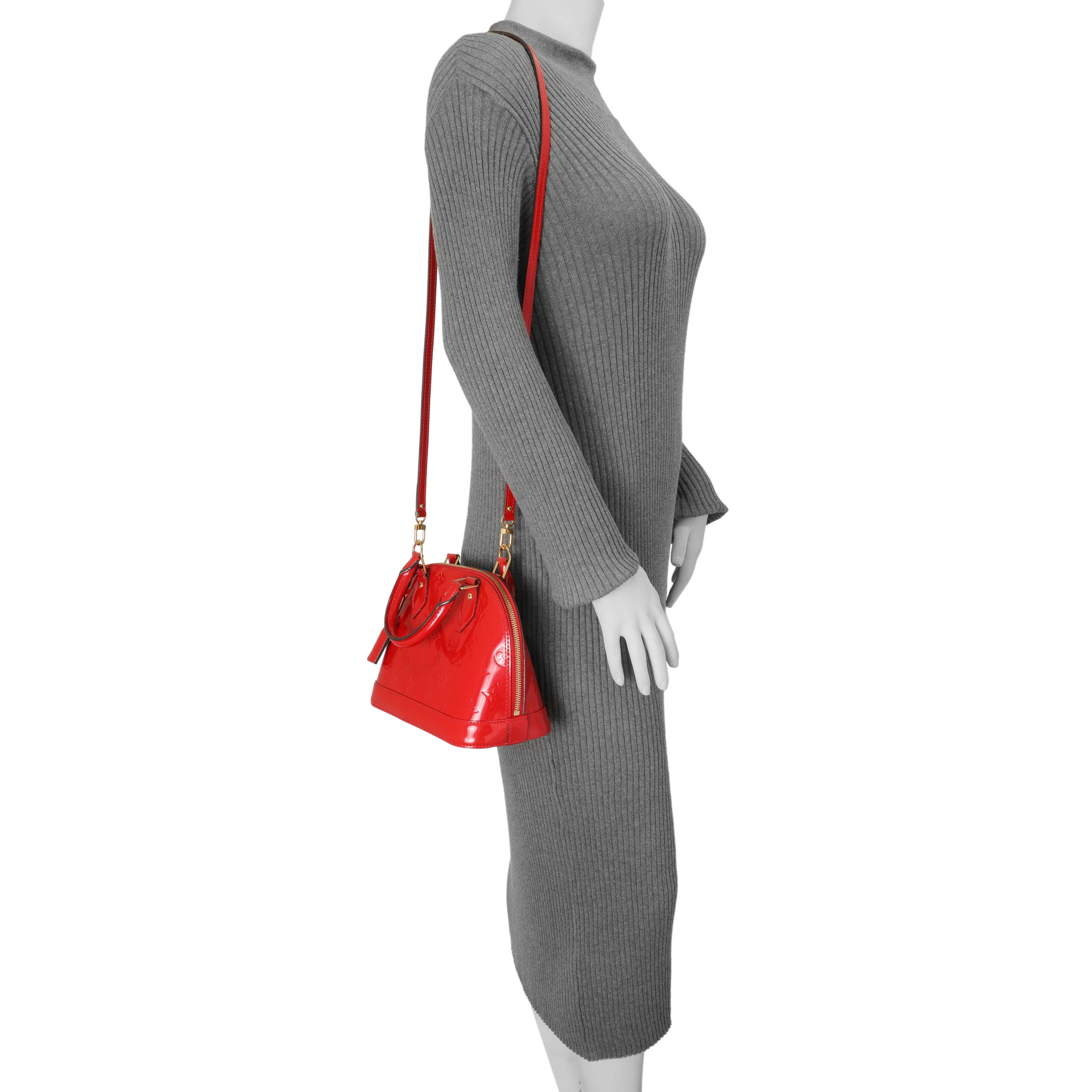 Louis Vuitton Cherry Vernis Alma BB - Image 7