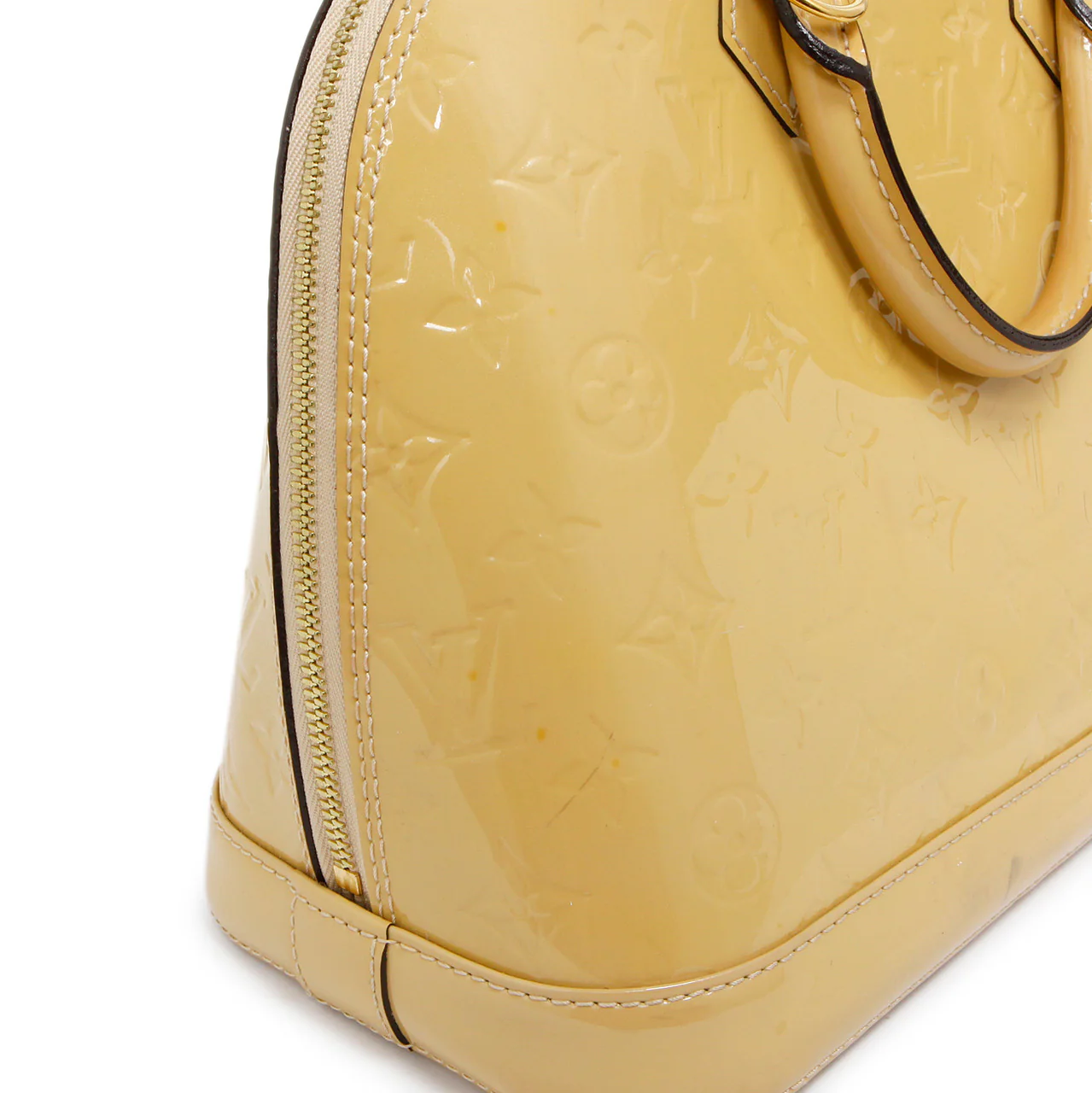 Louis Vuitton Citrine Vernis Alma PM - Image 11