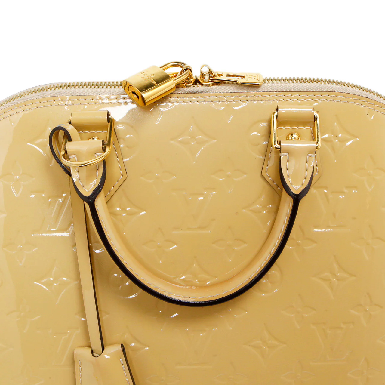 Louis Vuitton Citrine Vernis Alma PM - Image 16