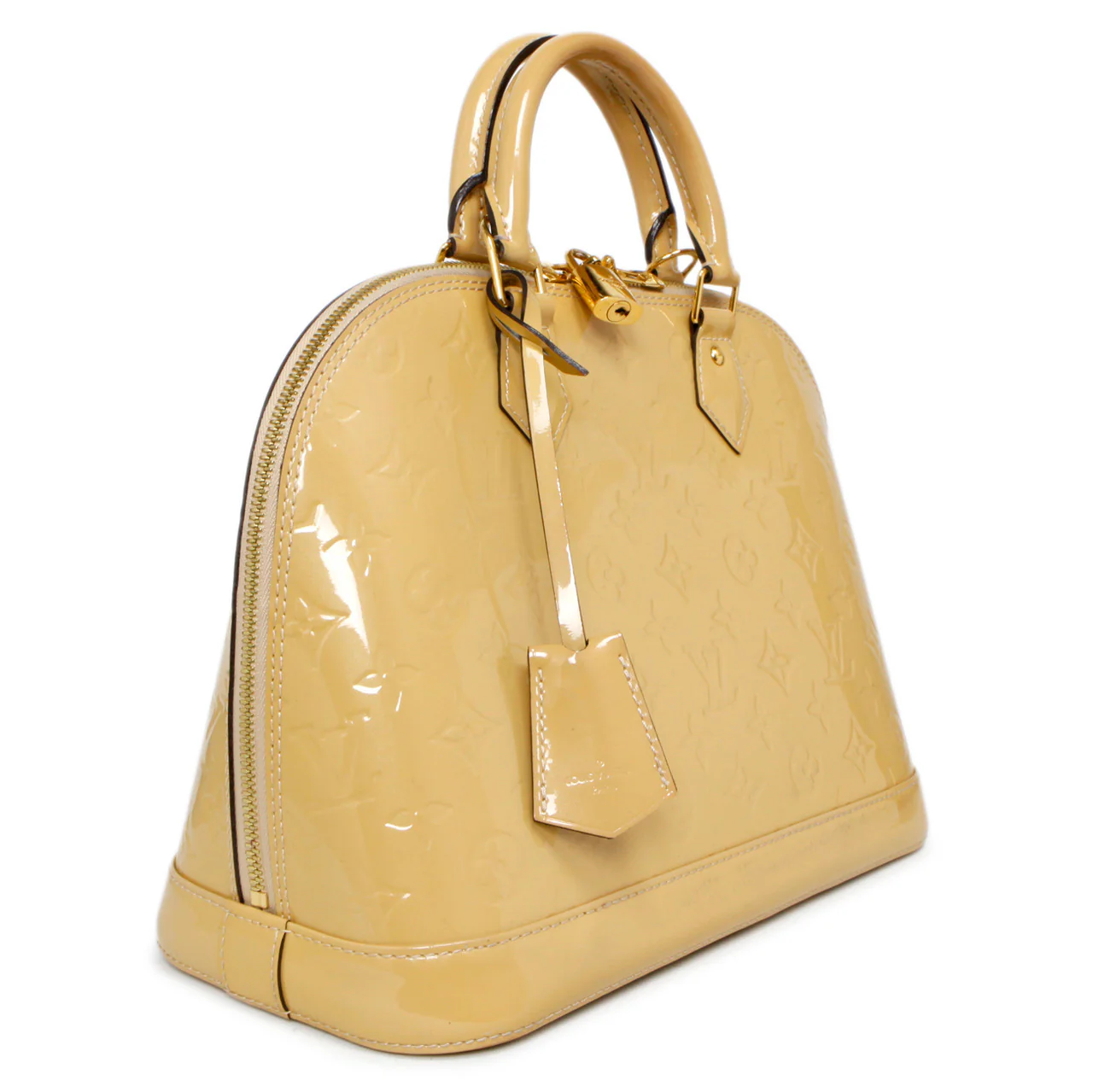 Louis Vuitton Citrine Vernis Alma PM - Image 4