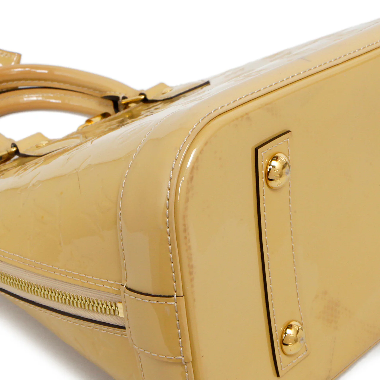 Louis Vuitton Citrine Vernis Alma PM - Image 6