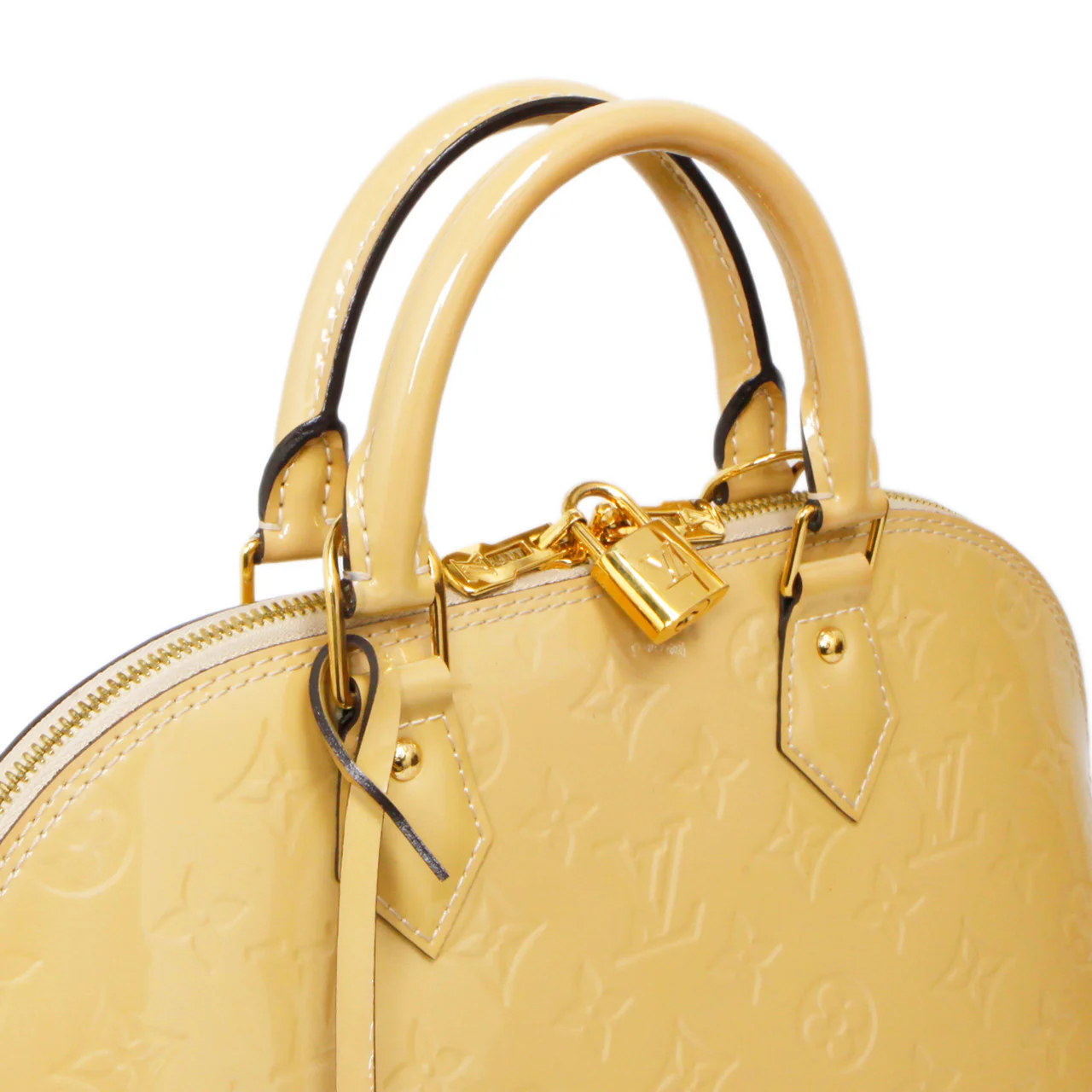 Louis Vuitton Citrine Vernis Alma PM - Image 9