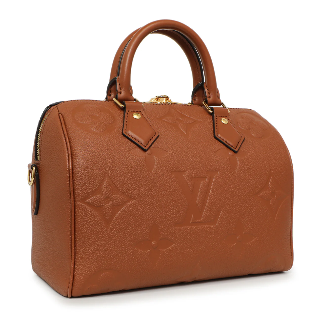 Louis Vuitton Cognac Empreinte Monogram Giant Speedy Bandouliere 25 - Image 2