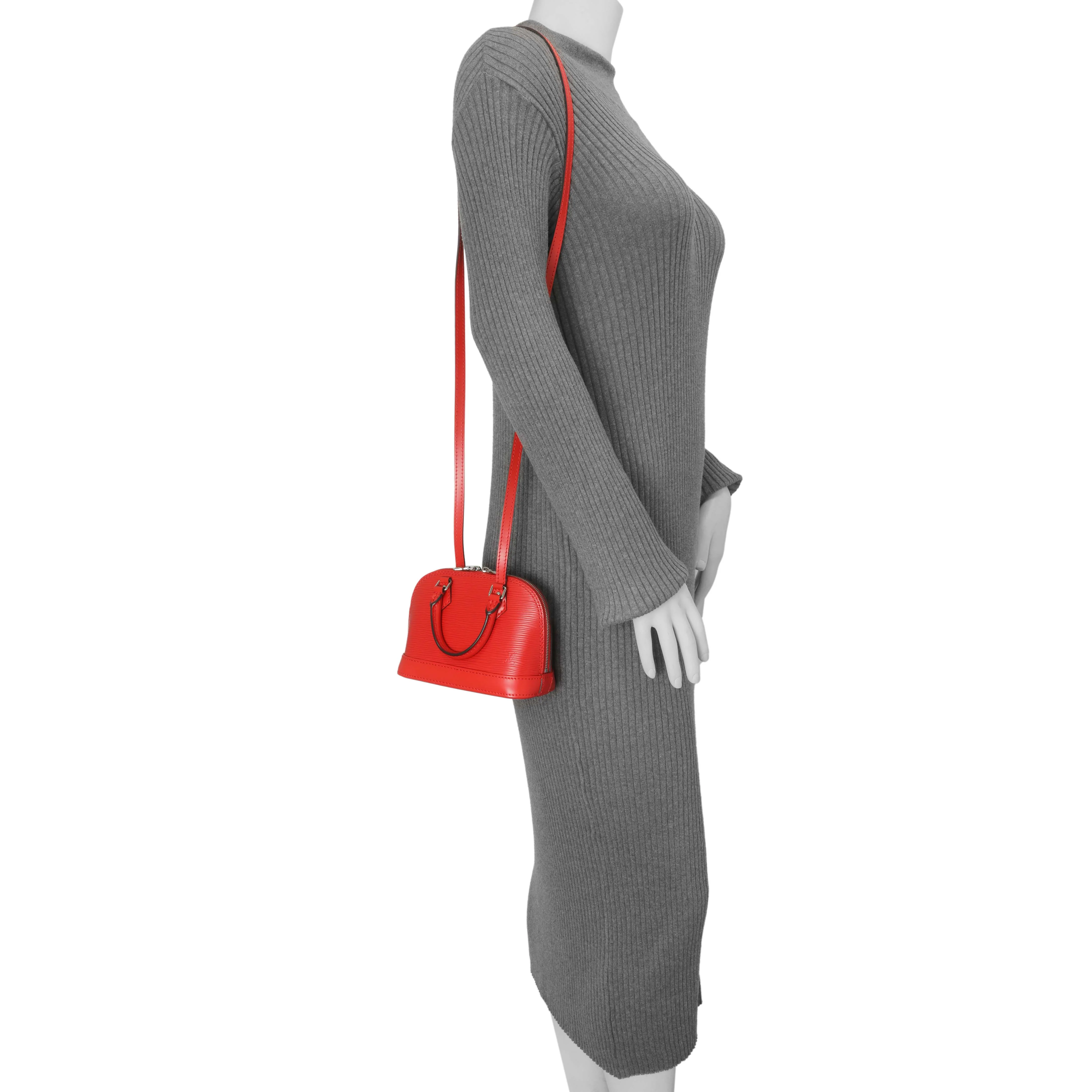 Louis Vuitton Coquelicot Epi Nano Alma - Image 9