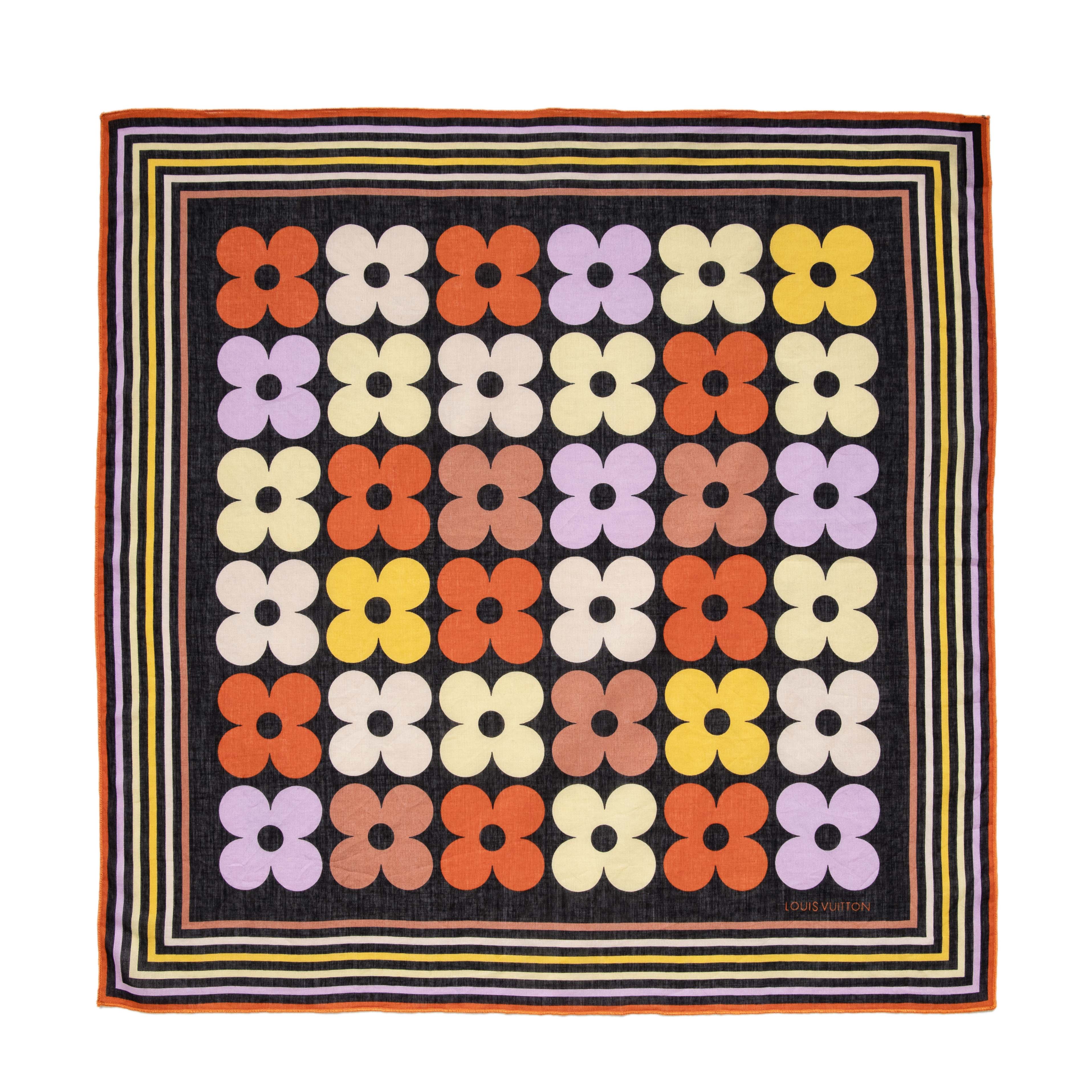 Louis Vuitton Cotton Flower Bandana - Image 2