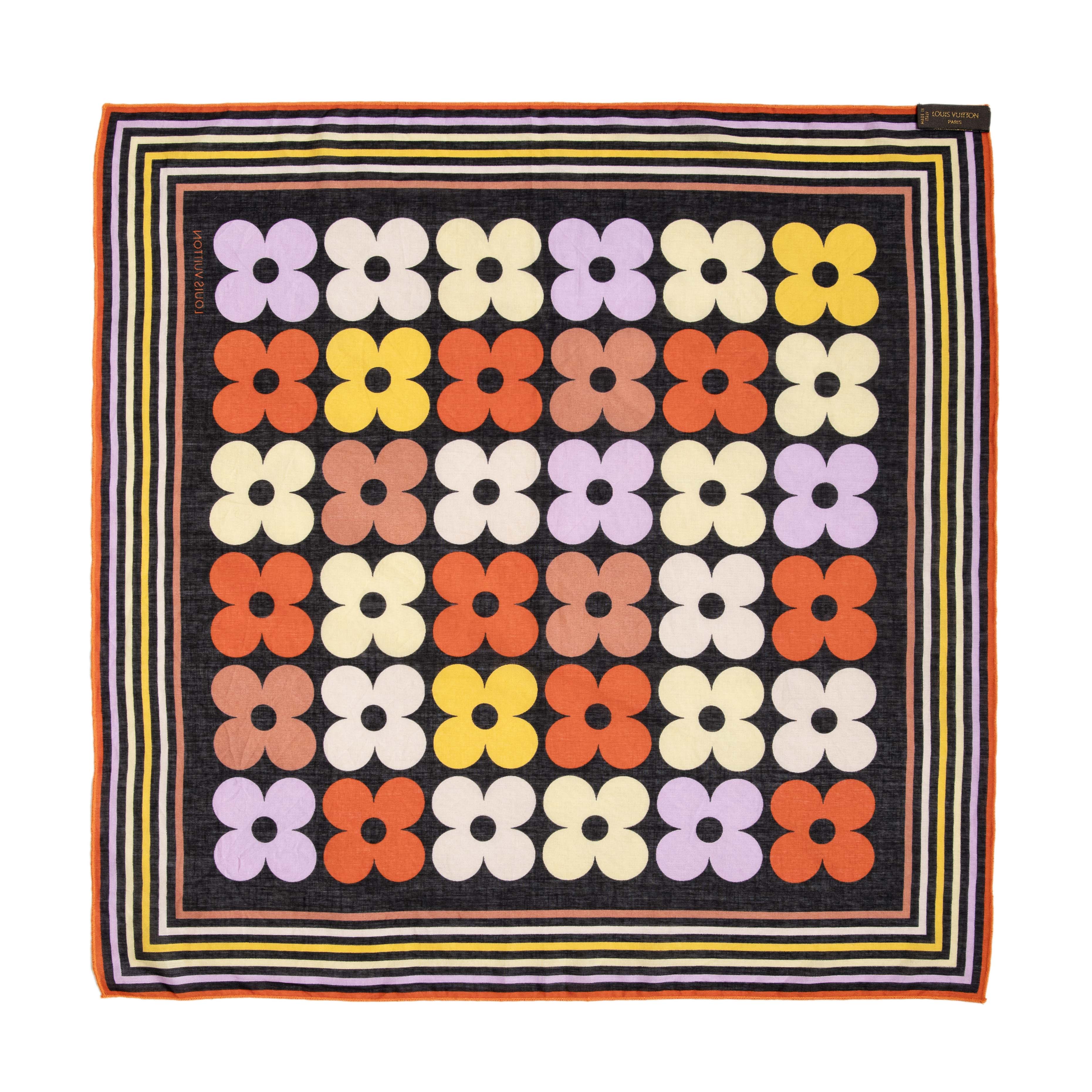 Louis Vuitton Cotton Flower Bandana - Image 3