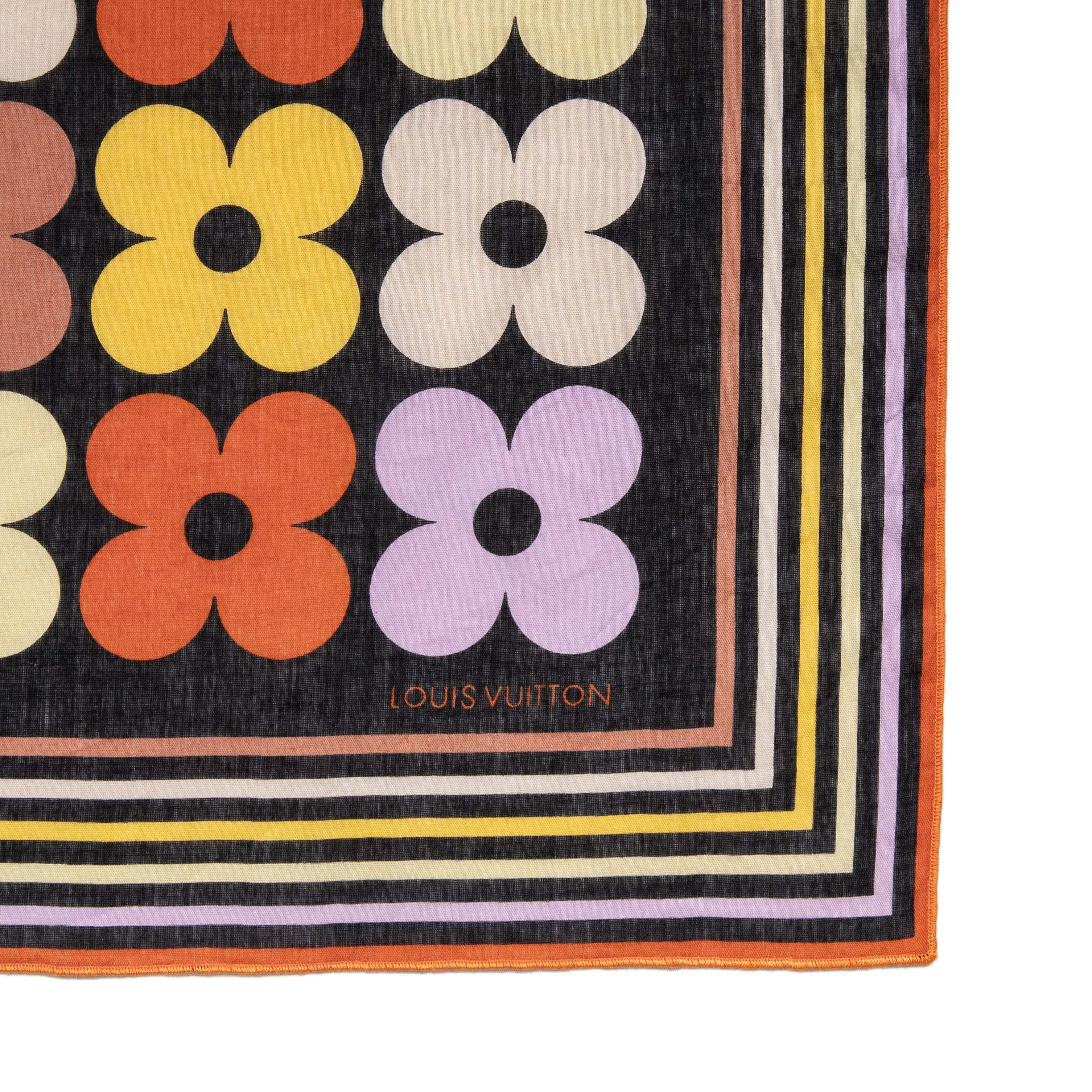 Louis Vuitton Cotton Flower Bandana - Image 4