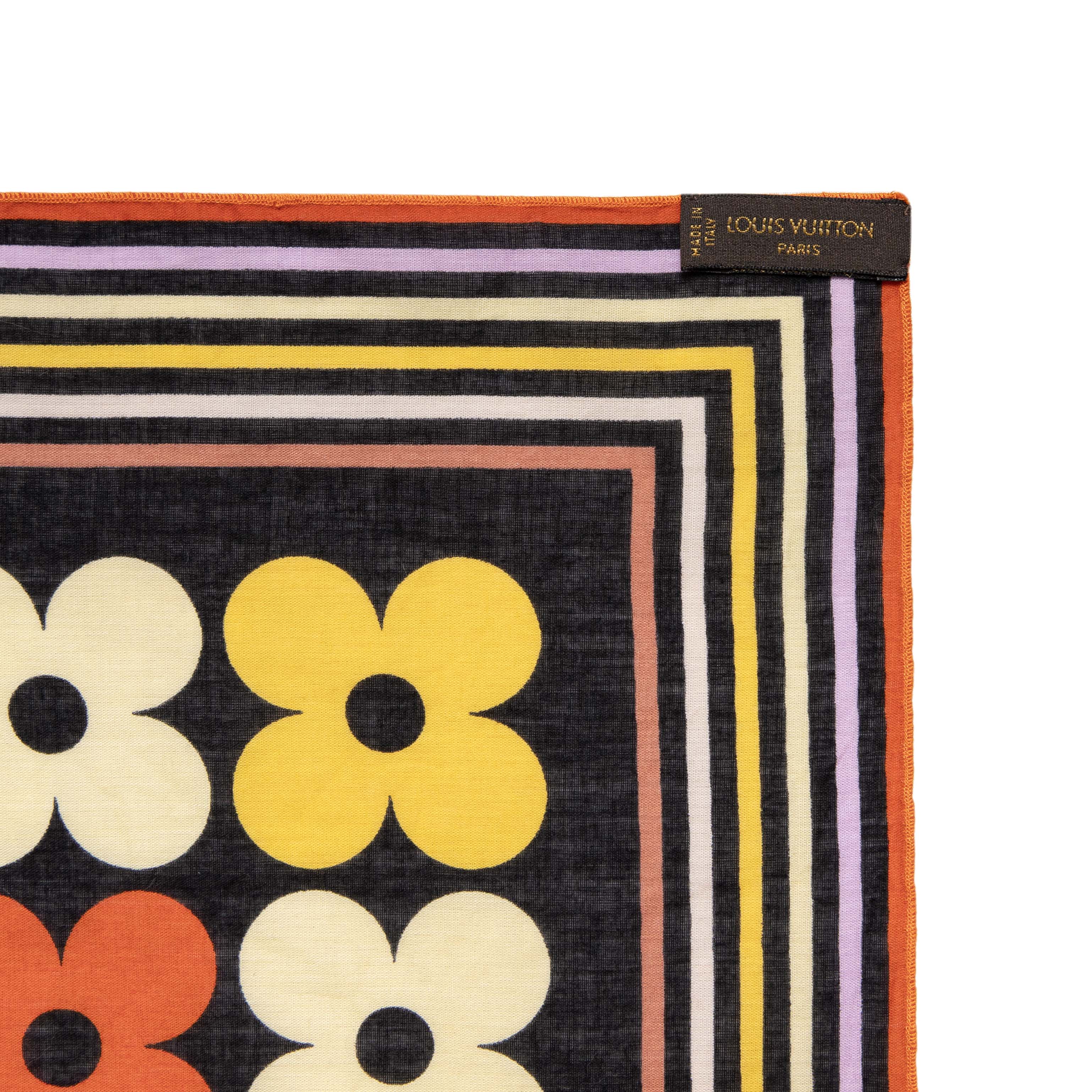 Louis Vuitton Cotton Flower Bandana - Image 5