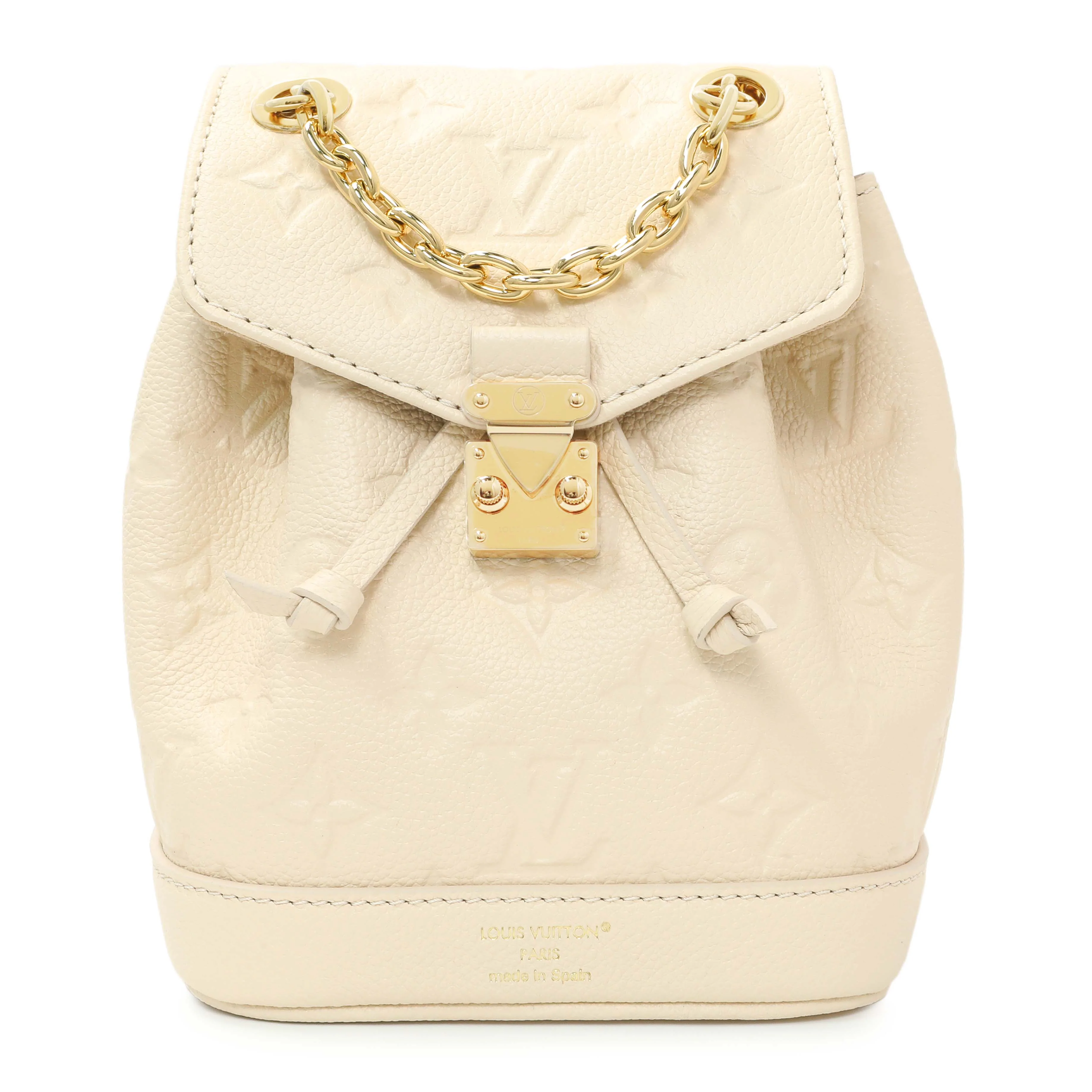 Louis Vuitton Cream Empreinte Nano Noe Backpack