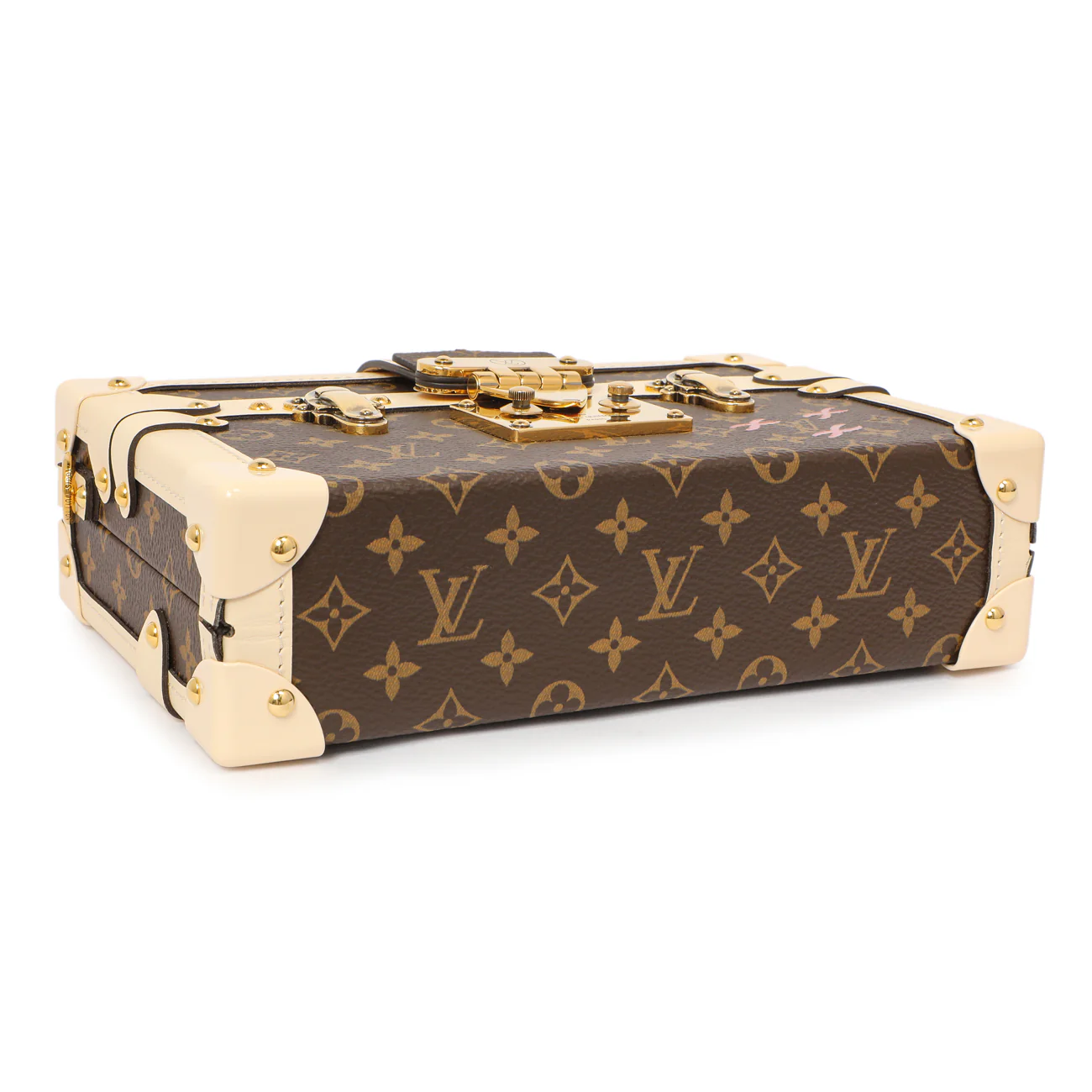 Louis Vuitton Creme Monogram Petite Malle - Image 3