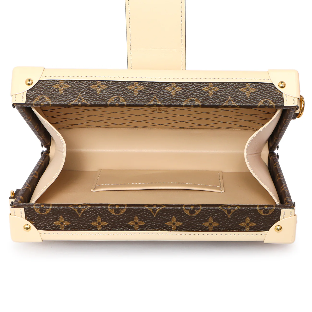 Louis Vuitton Creme Monogram Petite Malle - Image 4